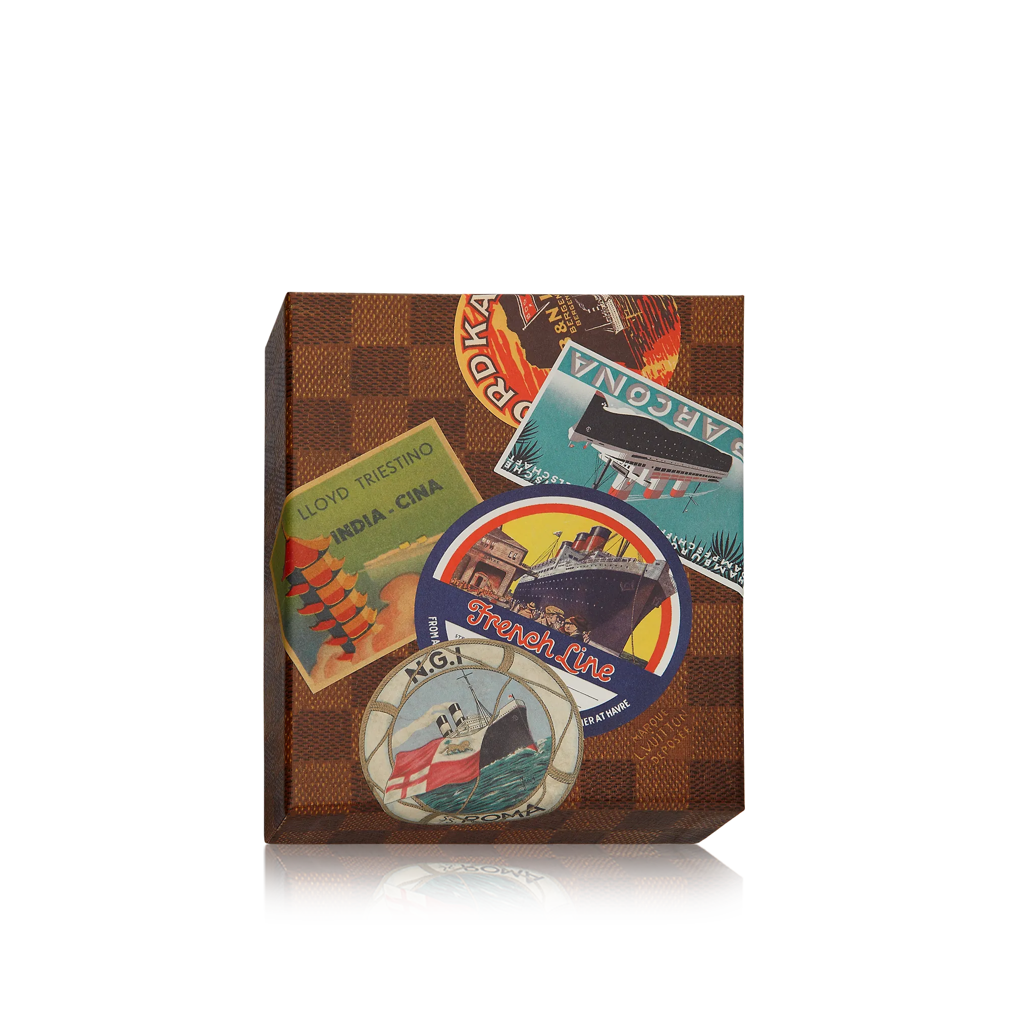Louis Vuitton Ocean Liners Labels Postcard Box - Art of Living - Books and Stationery R07945