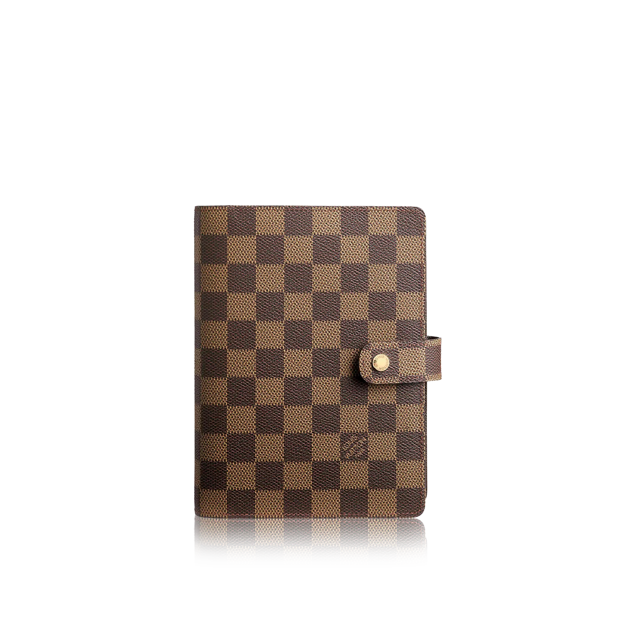 Louis Vuitton Medium Ring Agenda Cover Damier Ebene - Women - Personalization R20240