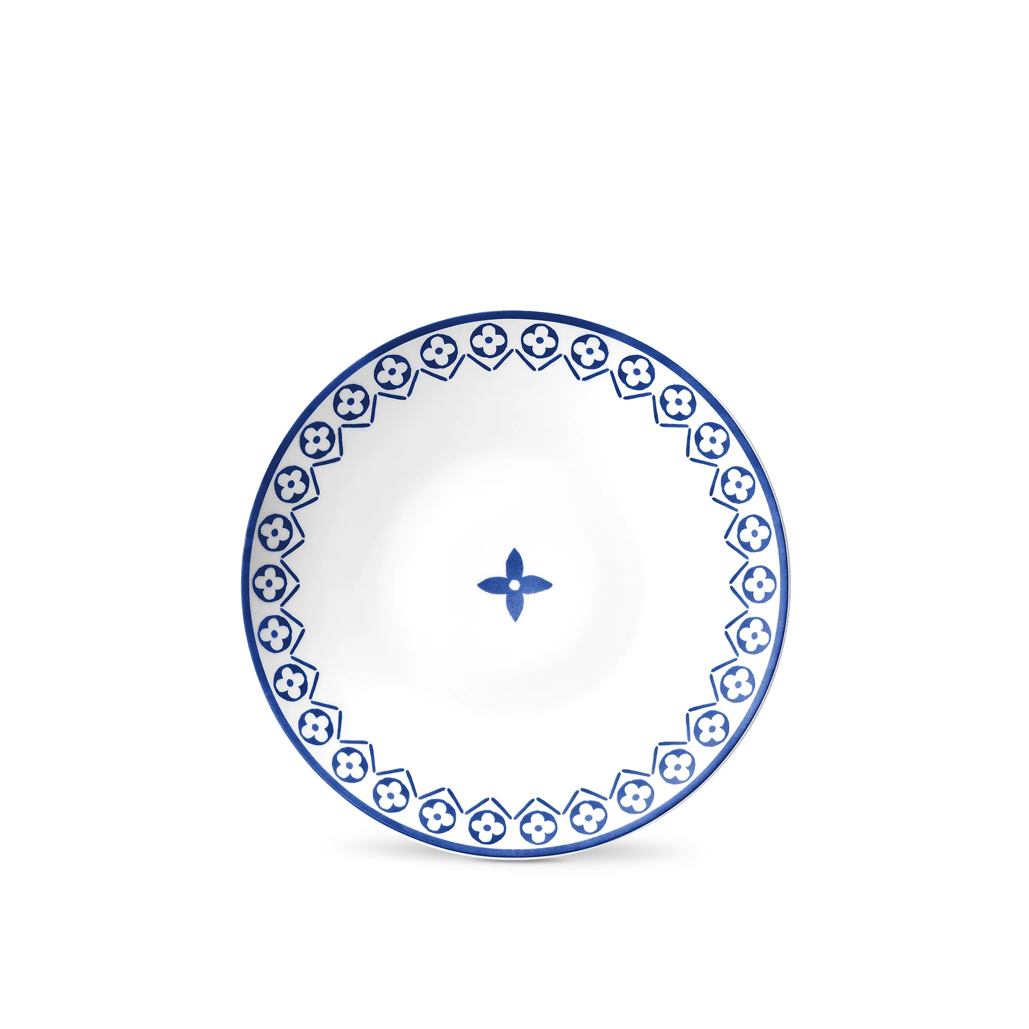 Louis Vuitton Set Of 2 Dessert Plates Monogram Flower Tile - Art of Living - Home R95650 Blue