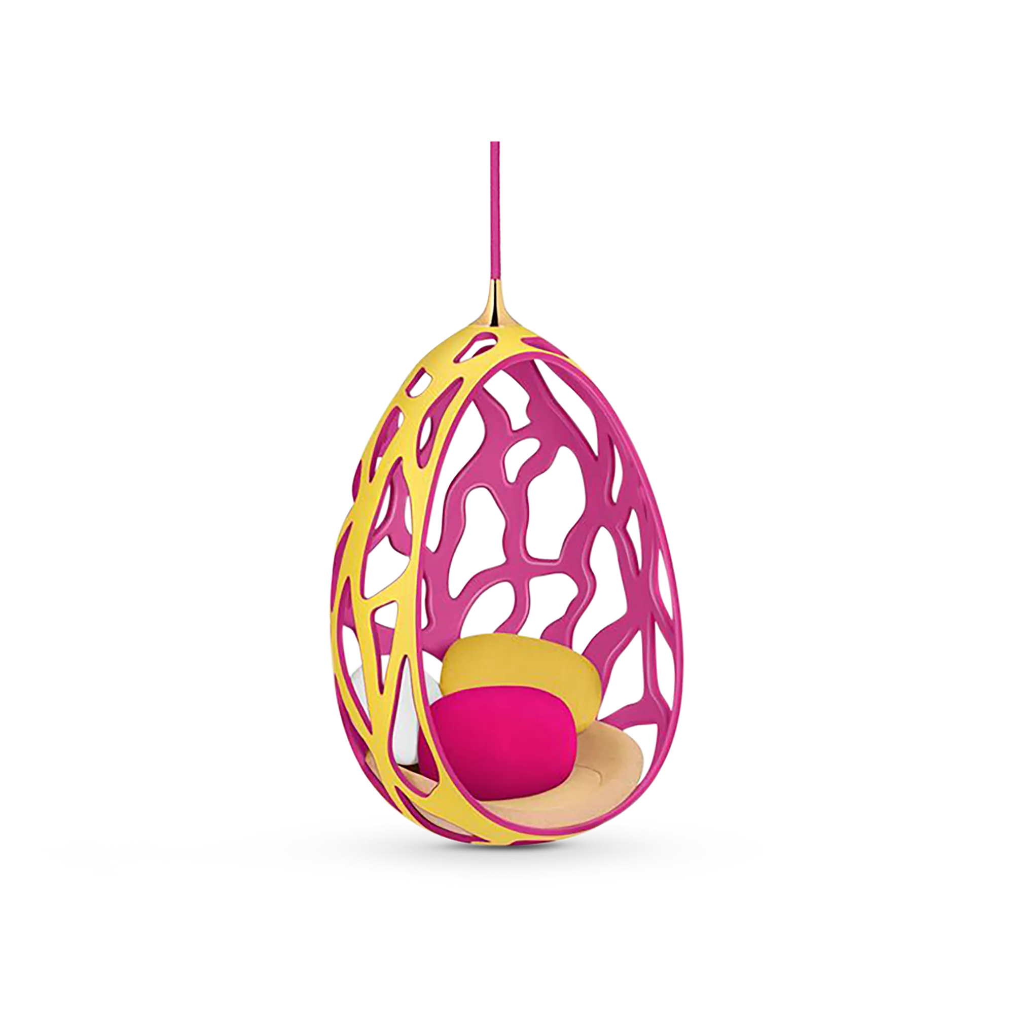 Louis Vuitton Cocoon By Campana Brothers Calfskin - Art of Living - Home R96093 Fuchsia Wine