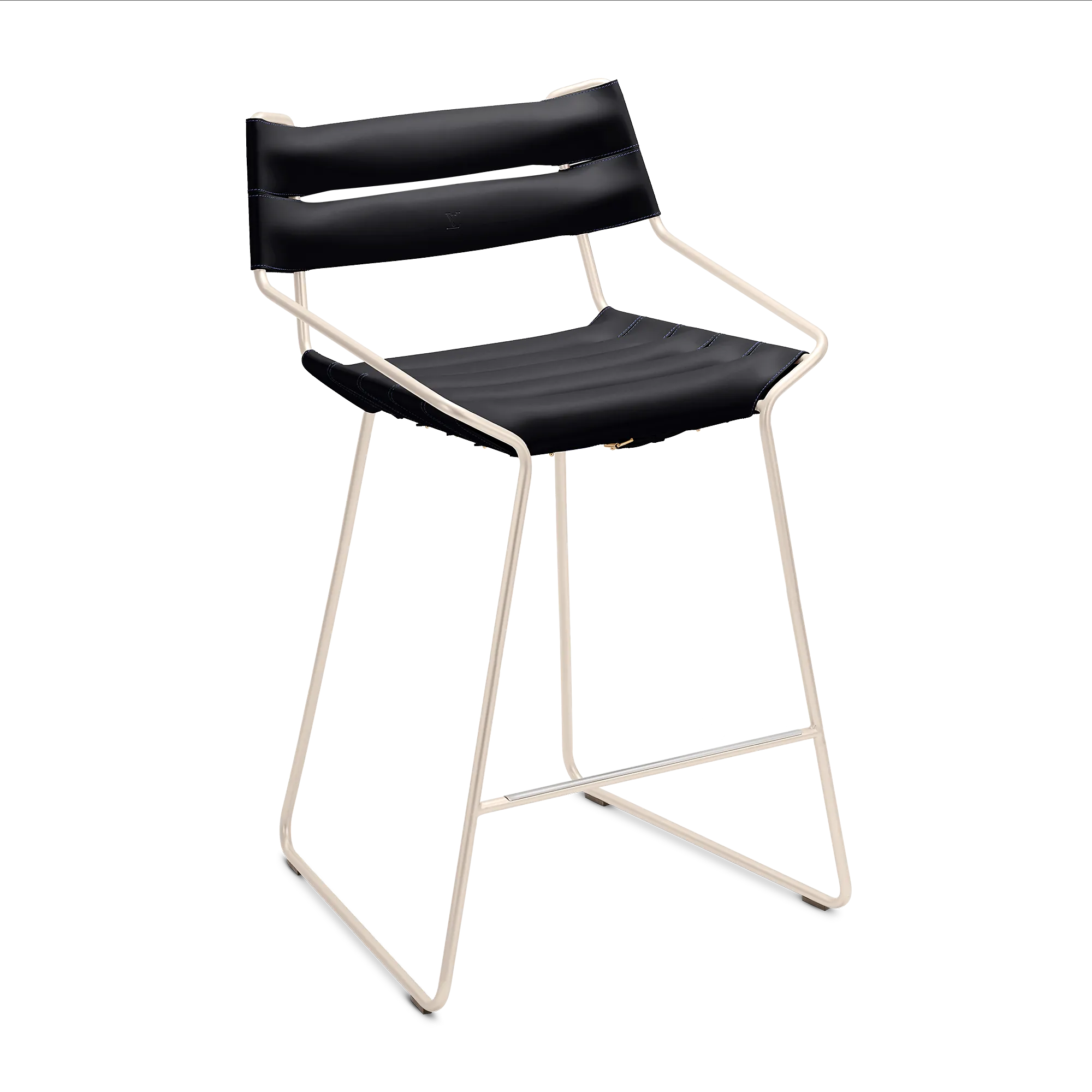 Louis Vuitton Belt Bar Stool By Atelier Oi - Trunks, Travel and Home - Home and Art of Dining R96742 Black Cream
