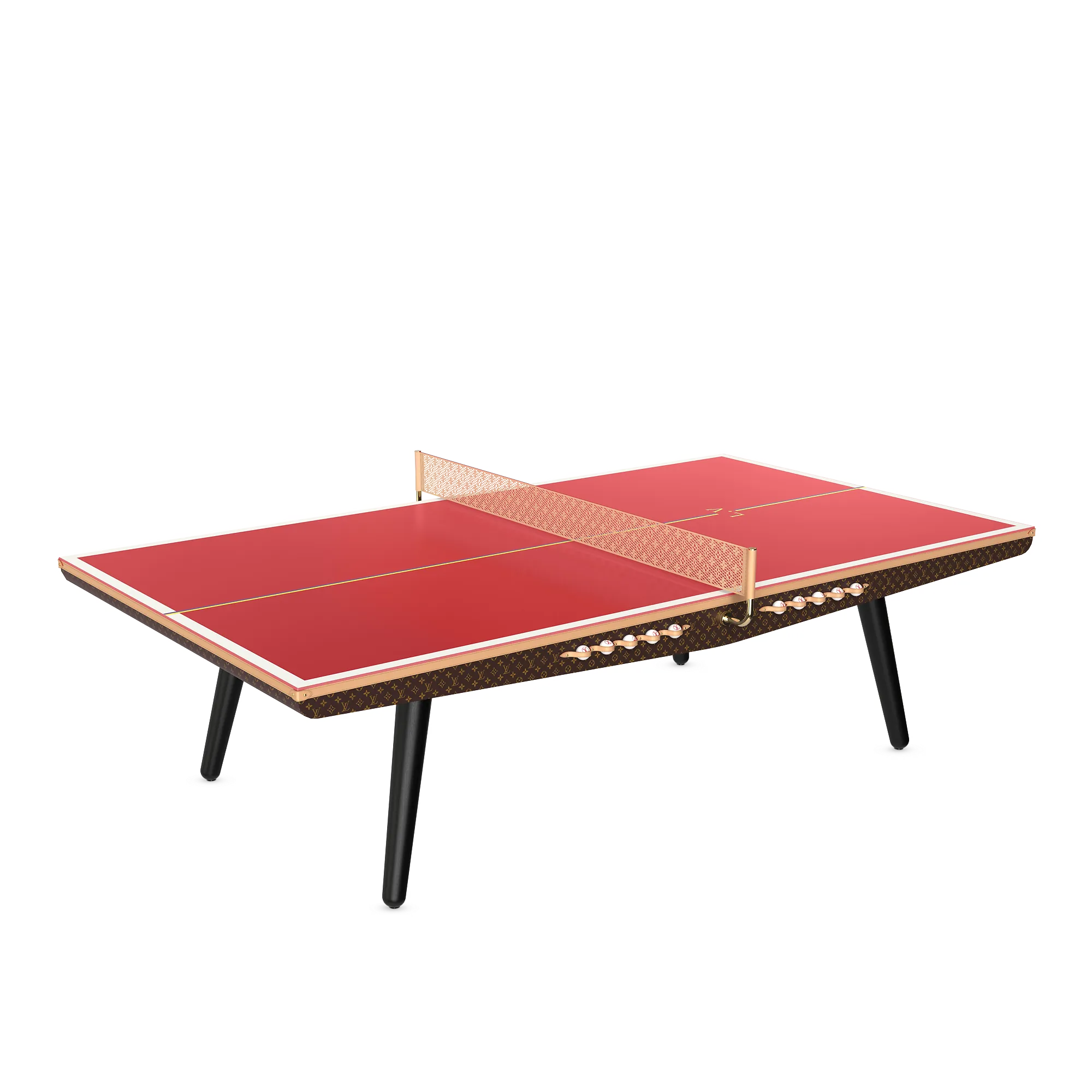 Louis Vuitton Ping - Pong Table Canvas professional size Leather & Other Material - Trunks, Travel and Home - Sport and Games R96964 Monogram / Red Louis Vuitton Ping - Pong Table Canvas professional size Leather & Other Material - Trunks, Travel and Home - Sport and Games R96964 Monogram / Red