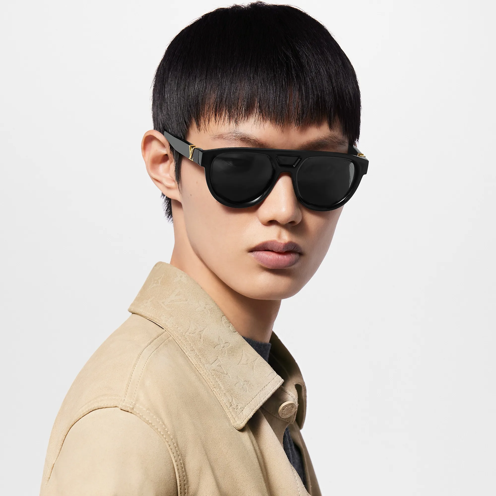 Louis Vuitton LV Sleek Round Sunglasses S00 - Men - Accessories Z2061W Black