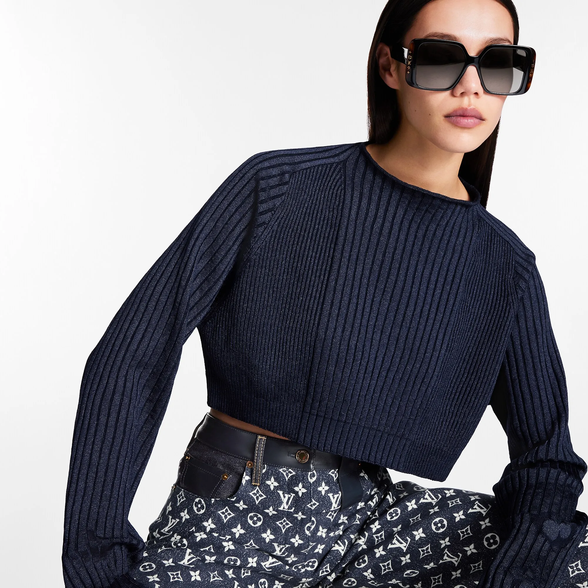 Louis Vuitton LV Moon Daily Square Sunglasses S00 - Women - Accessories Z2095W Dark Tortoise