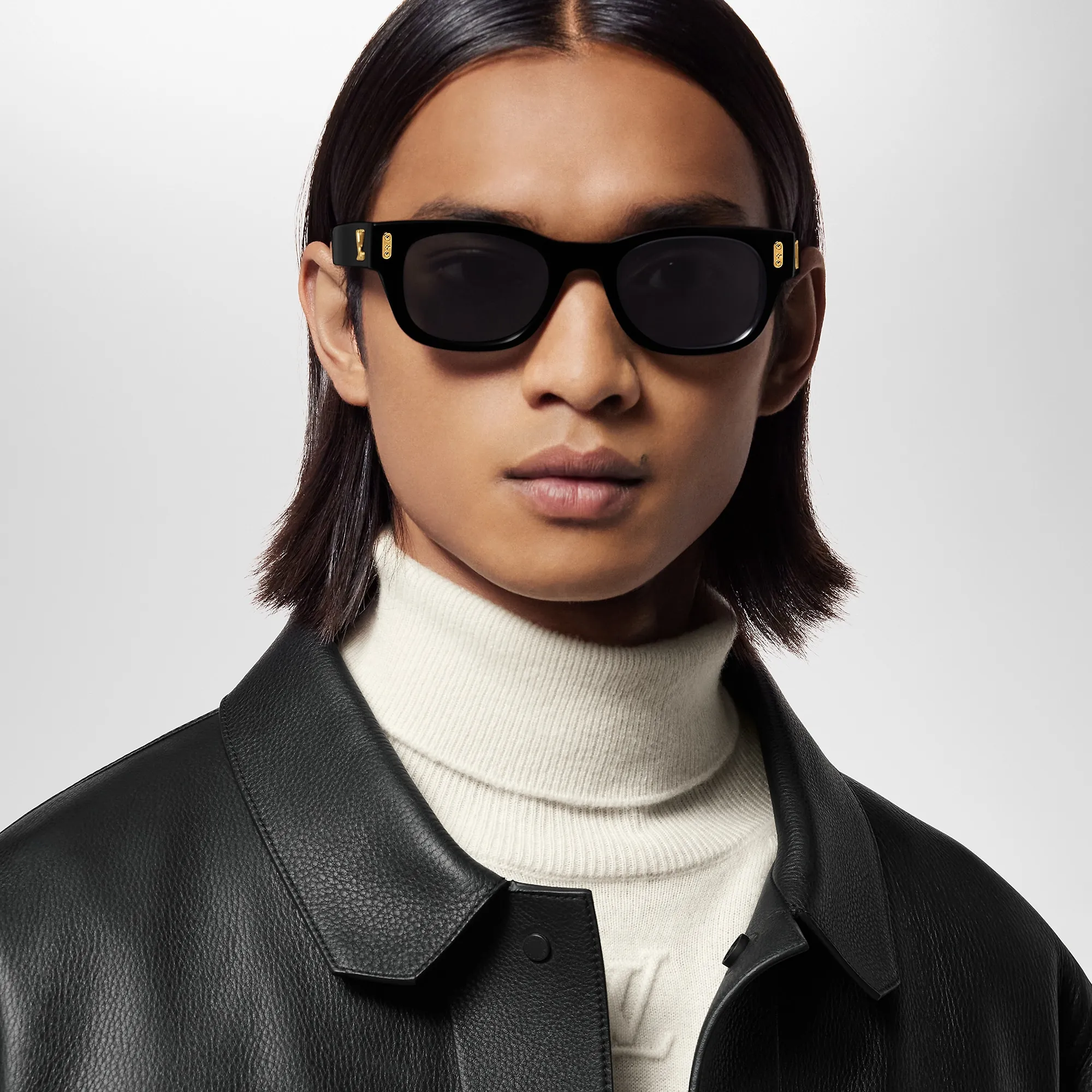 Louis Vuitton LV Confidence Square Round Sunglasses S00 - Men - Accessories Z2126U Black