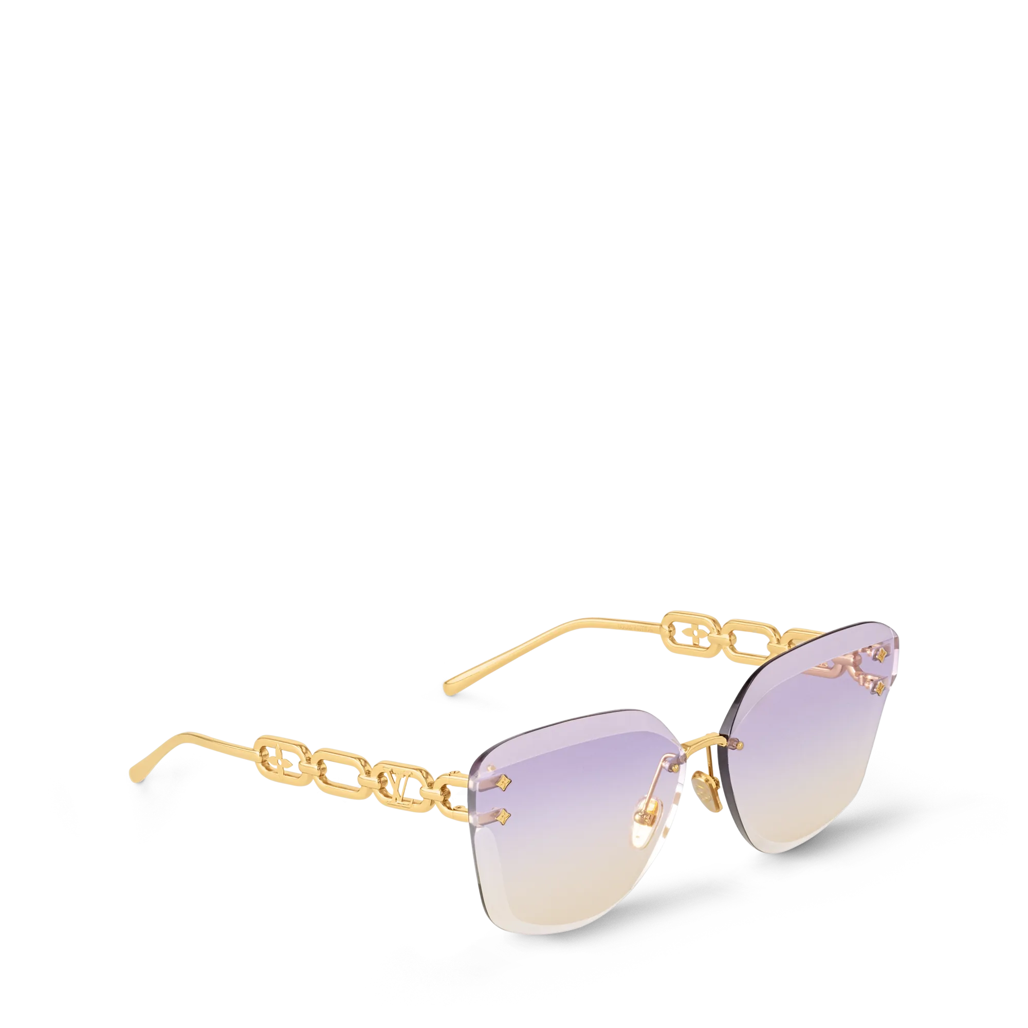 Louis Vuitton LV Jewel Cat Eye Sunglasses Nickel silver - Women - Accessories Z2141U Violet