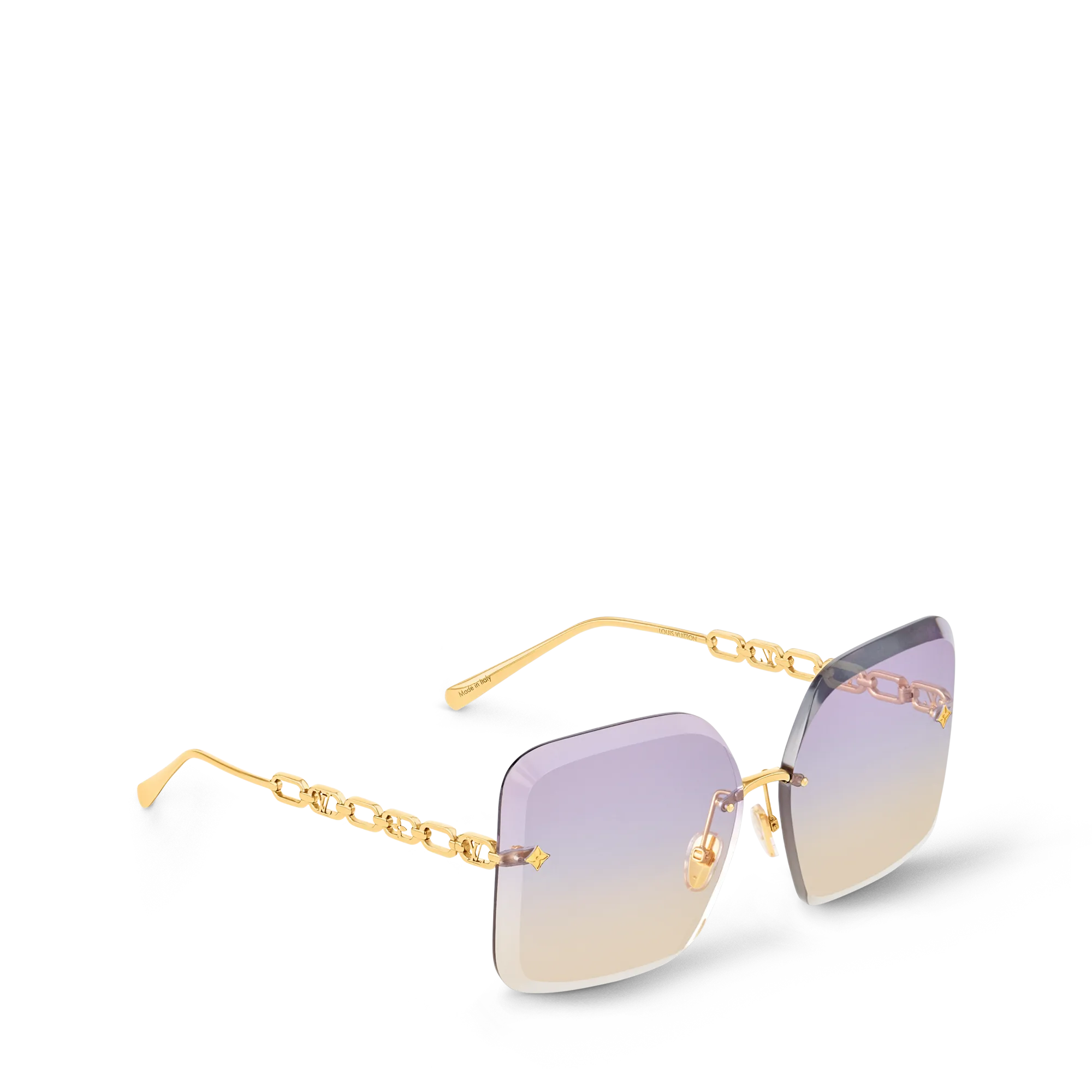 Louis Vuitton LV Jewel Square Sunglasses Nickel silver - Women - Accessories Z2162U Violet