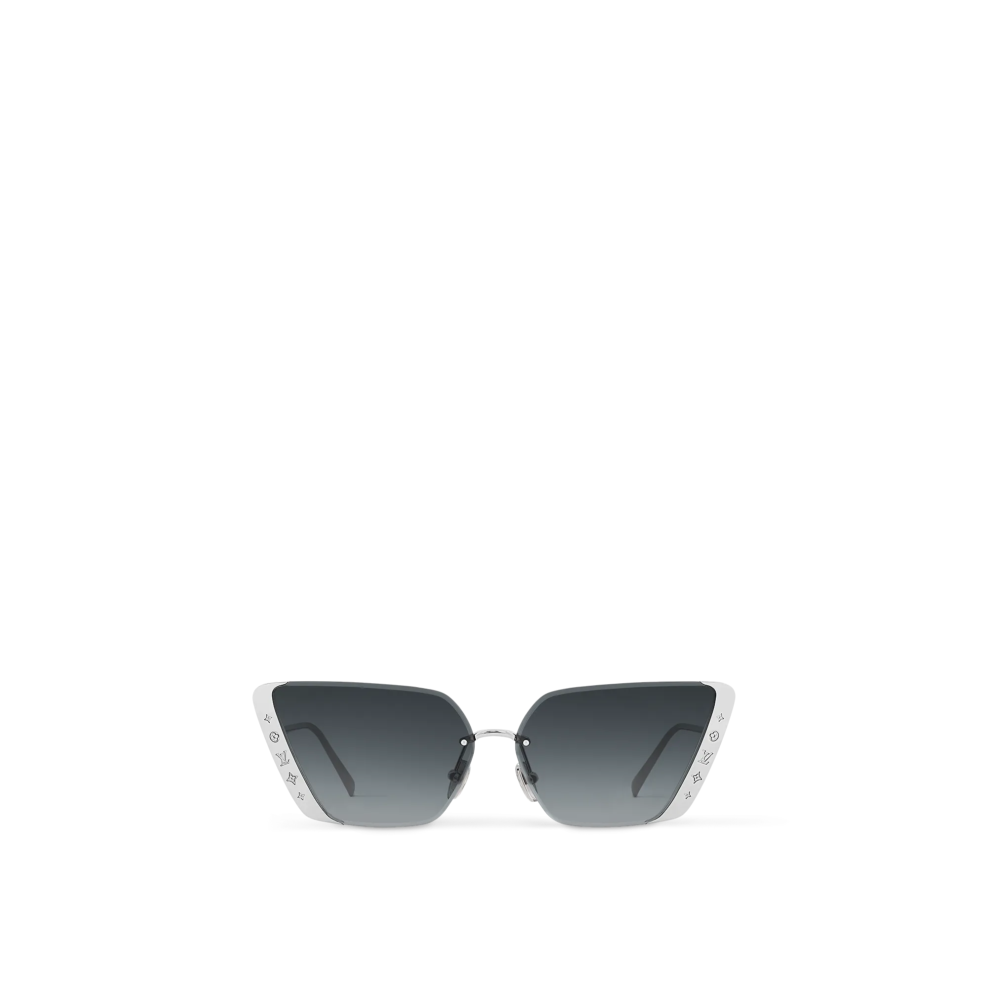 Louis Vuitton LV Moon Metal Cat Eye Sunglasses S00 - Women - Accessories Z2173U Silver Black