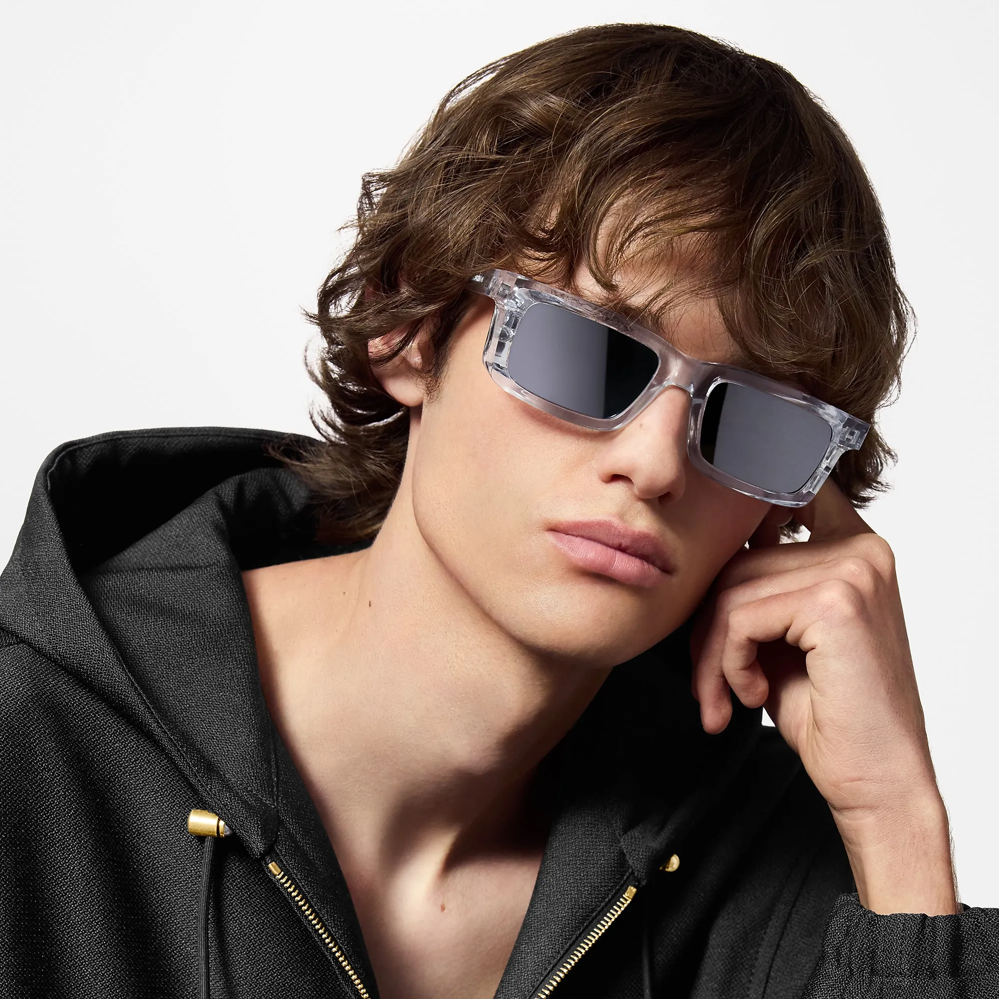 Louis Vuitton LV Venice Square Sunglasses S00 - Men - Accessories Z2186U Transparent