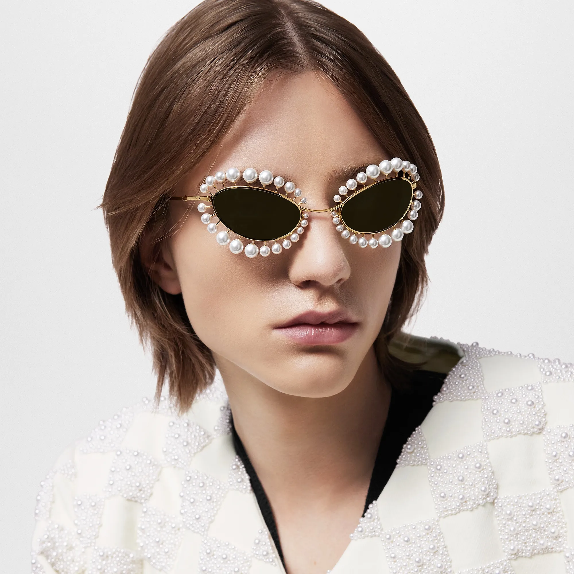 Louis Vuitton LV Wire Pearls Sunglasses S00 - New - For Men Z2393U