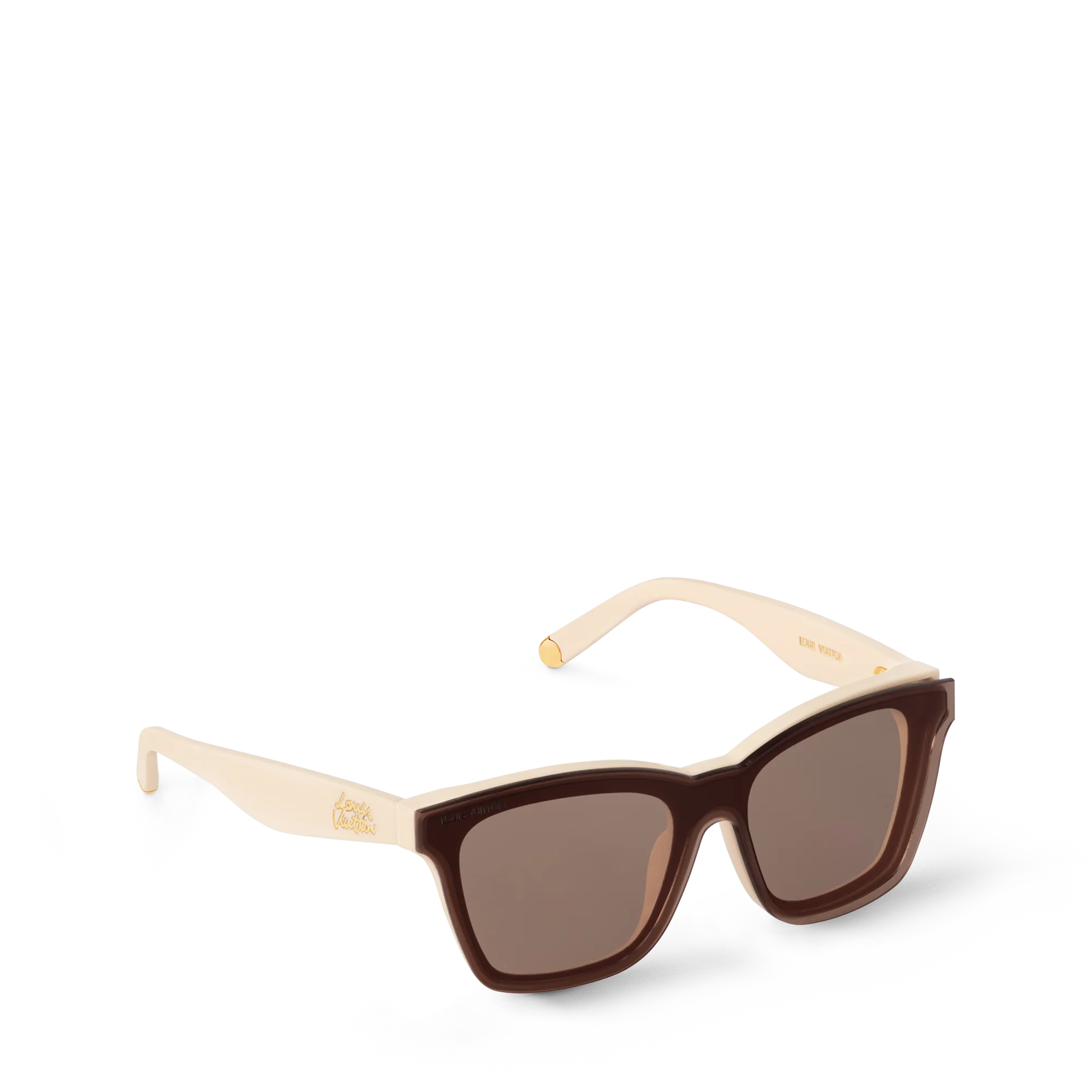 Louis Vuitton LV Script Square Sunglasses Plastic - Women - Accessories Z3053W White