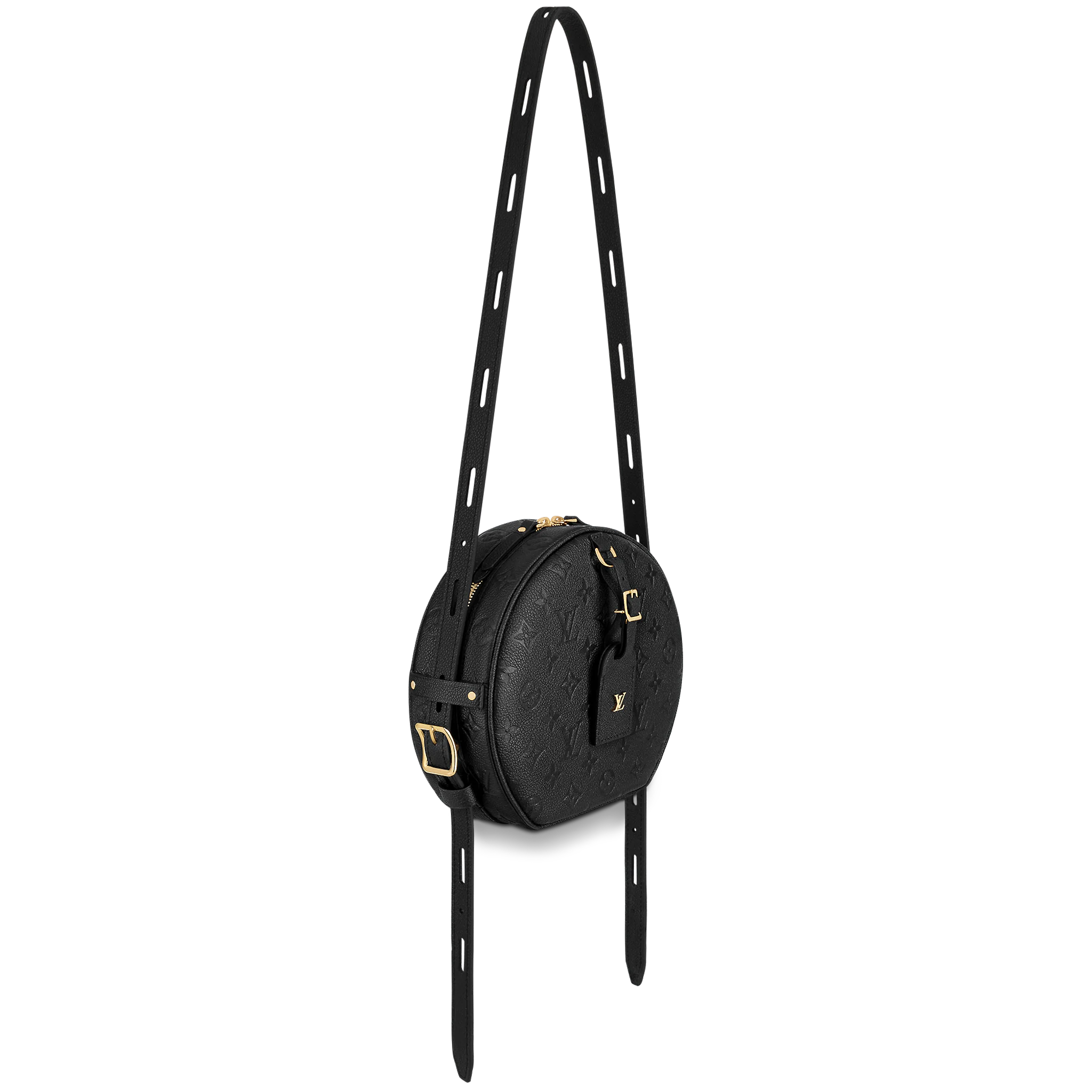 Louis Vuitton Boite Chapeau Souple MM Monogram Empreinte Leather in Black - Handbags M45649