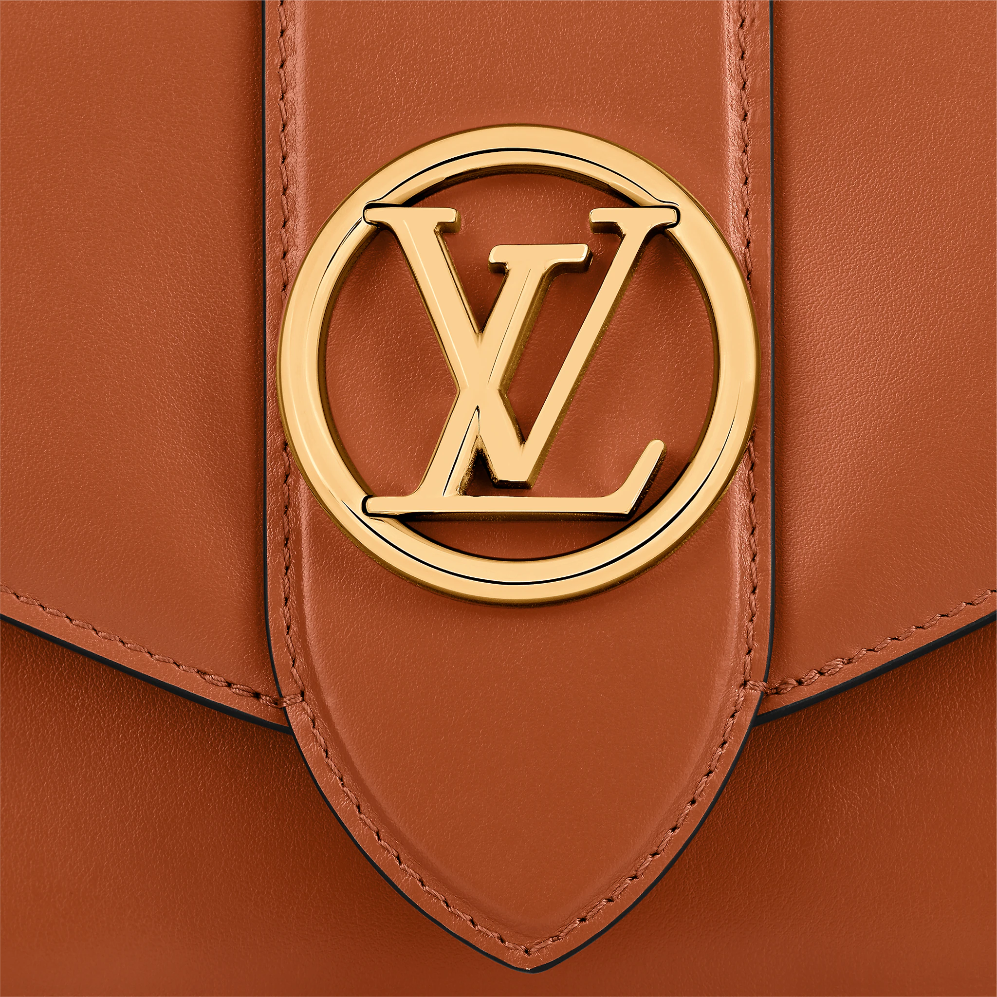 Louis Vuitton LV Pont 9 Calfskin Leather in Caramel - Handbags M56456
