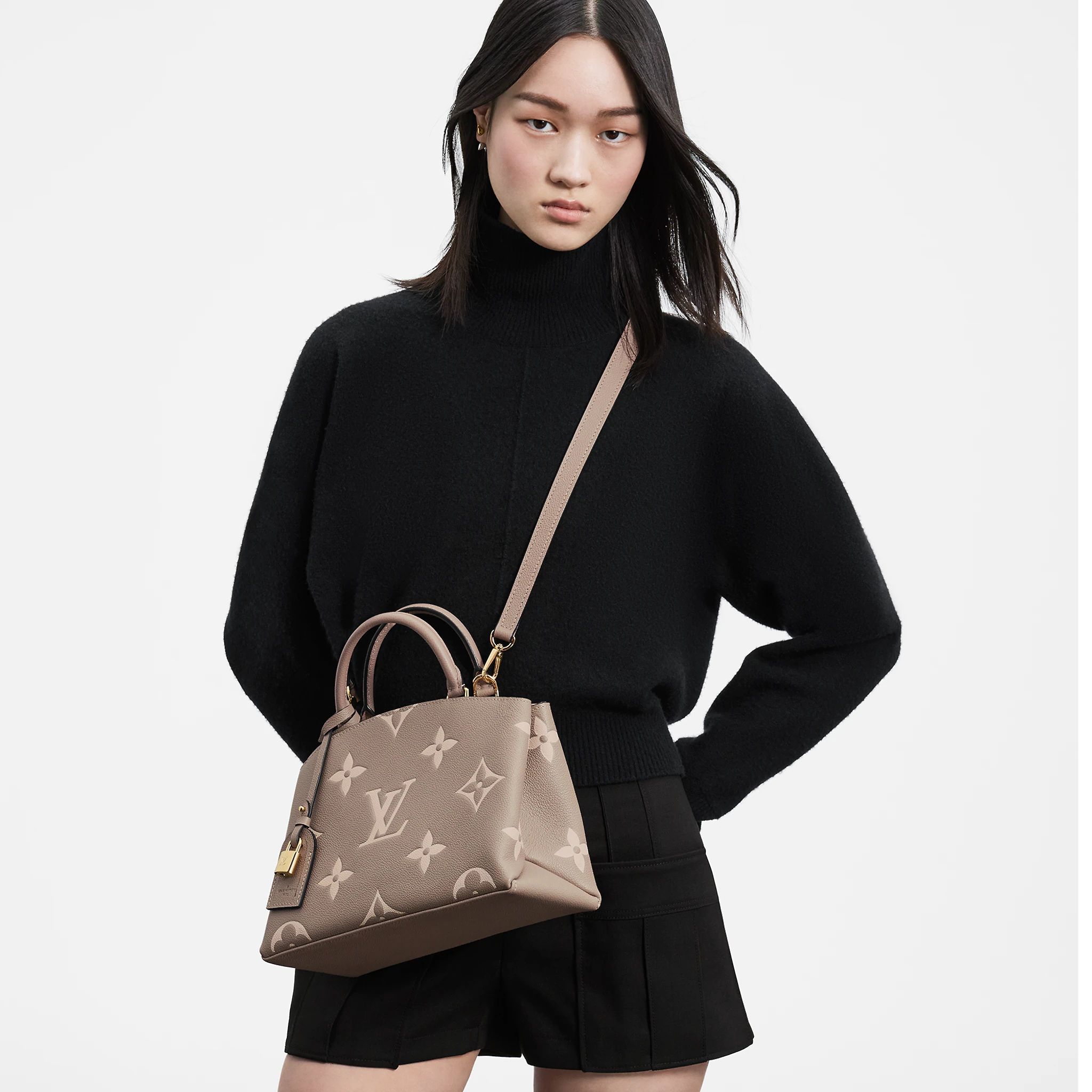 Louis Vuitton Petit Palais Bicolor Monogram Empreinte Leather Dove/Cream - Women - Handbags M58914