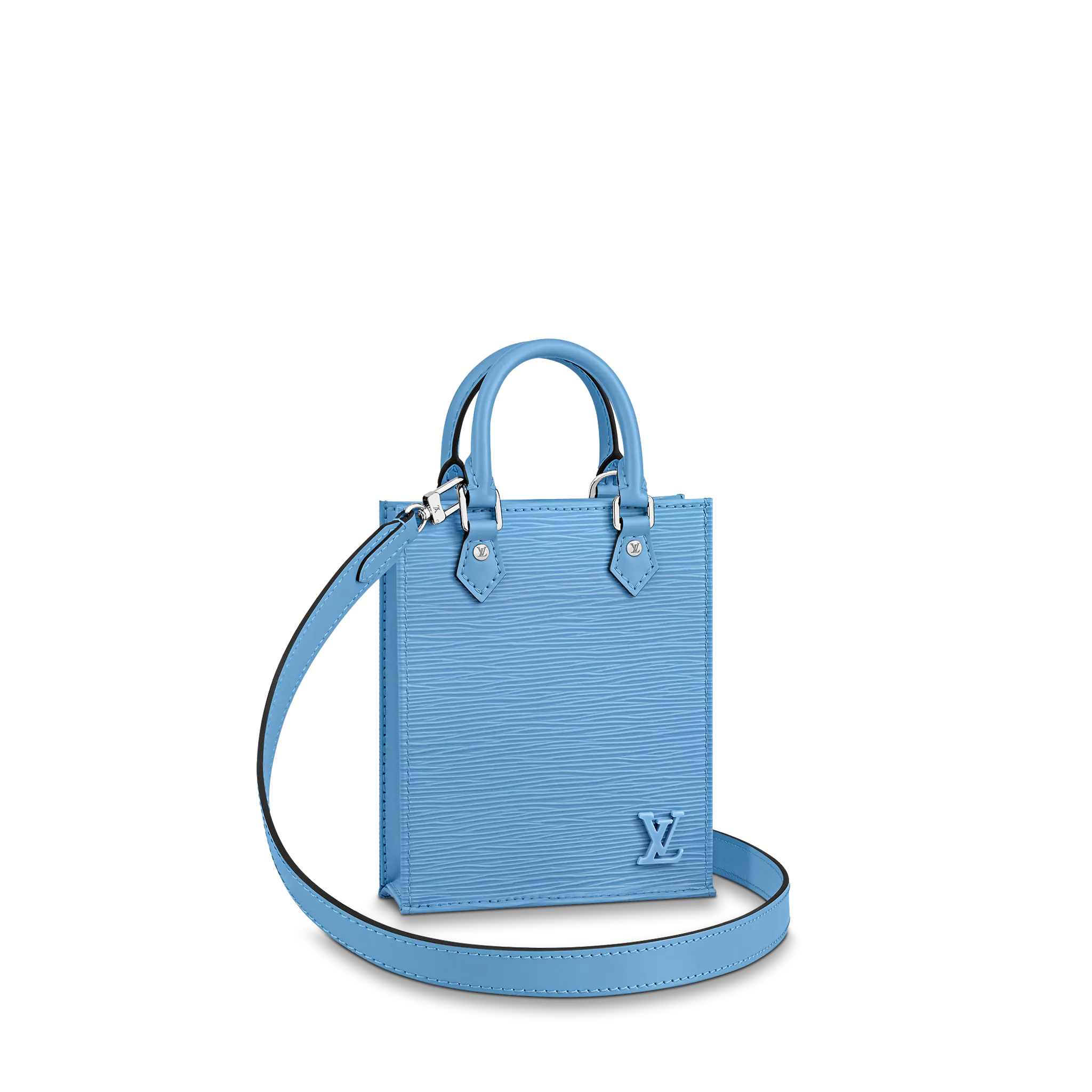 Louis Vuitton Petit Sac Plat Epi Leather in Bleuet Blue - Small Leather Goods M80167 Louis Vuitton Petit Sac Plat Epi Leather in Bleuet Blue - Small Leather Goods M80167