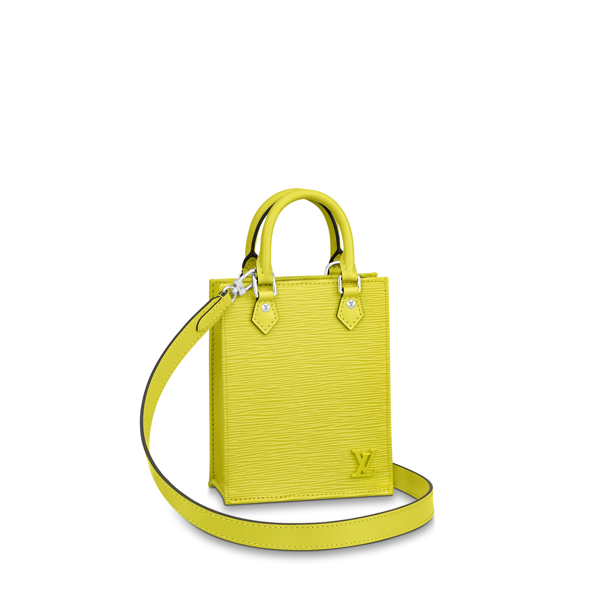 Louis Vuitton Petit Sac Plat Epi Leather in Yellow Citron - Small Leather Goods M80169 Louis Vuitton Petit Sac Plat Epi Leather in Yellow Citron - Small Leather Goods M80169