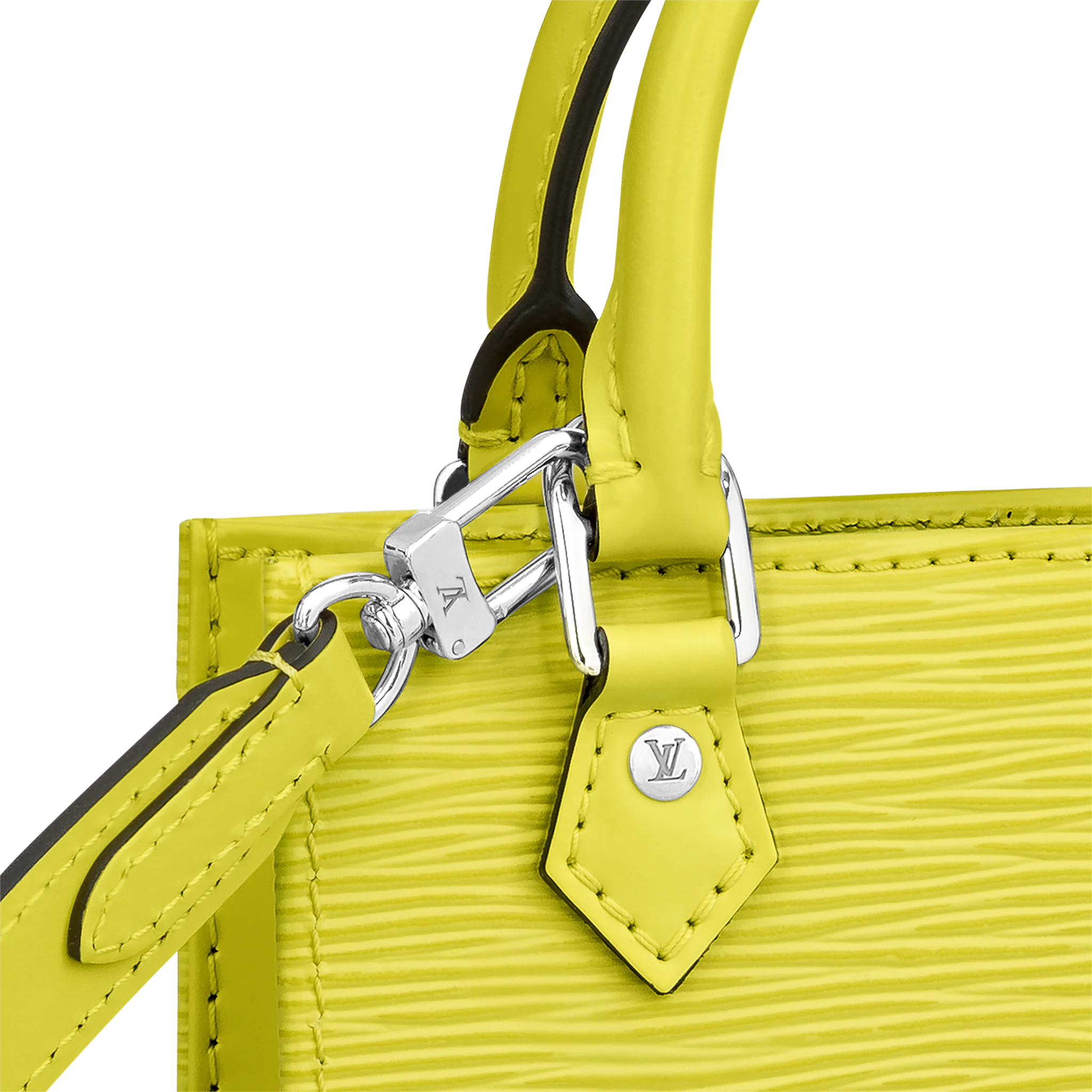 Louis Vuitton Petit Sac Plat Epi Leather in Yellow Citron - Small Leather Goods M80169