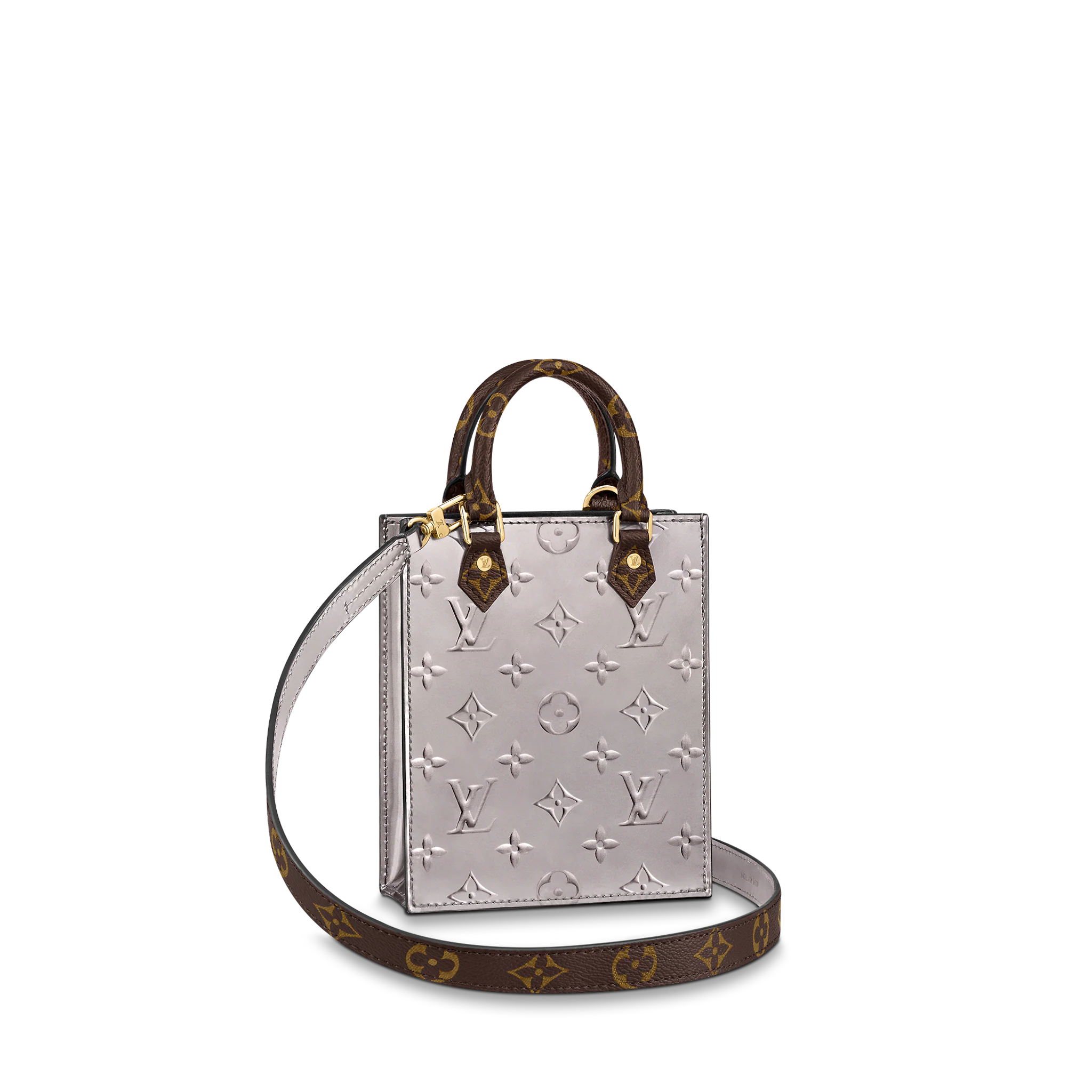 Louis Vuitton Petit Sac Plat Monogram Vernis Leather in Brown - Small Leather Goods M90564 Louis Vuitton Petit Sac Plat Monogram Vernis Leather in Brown - Small Leather Goods M90564