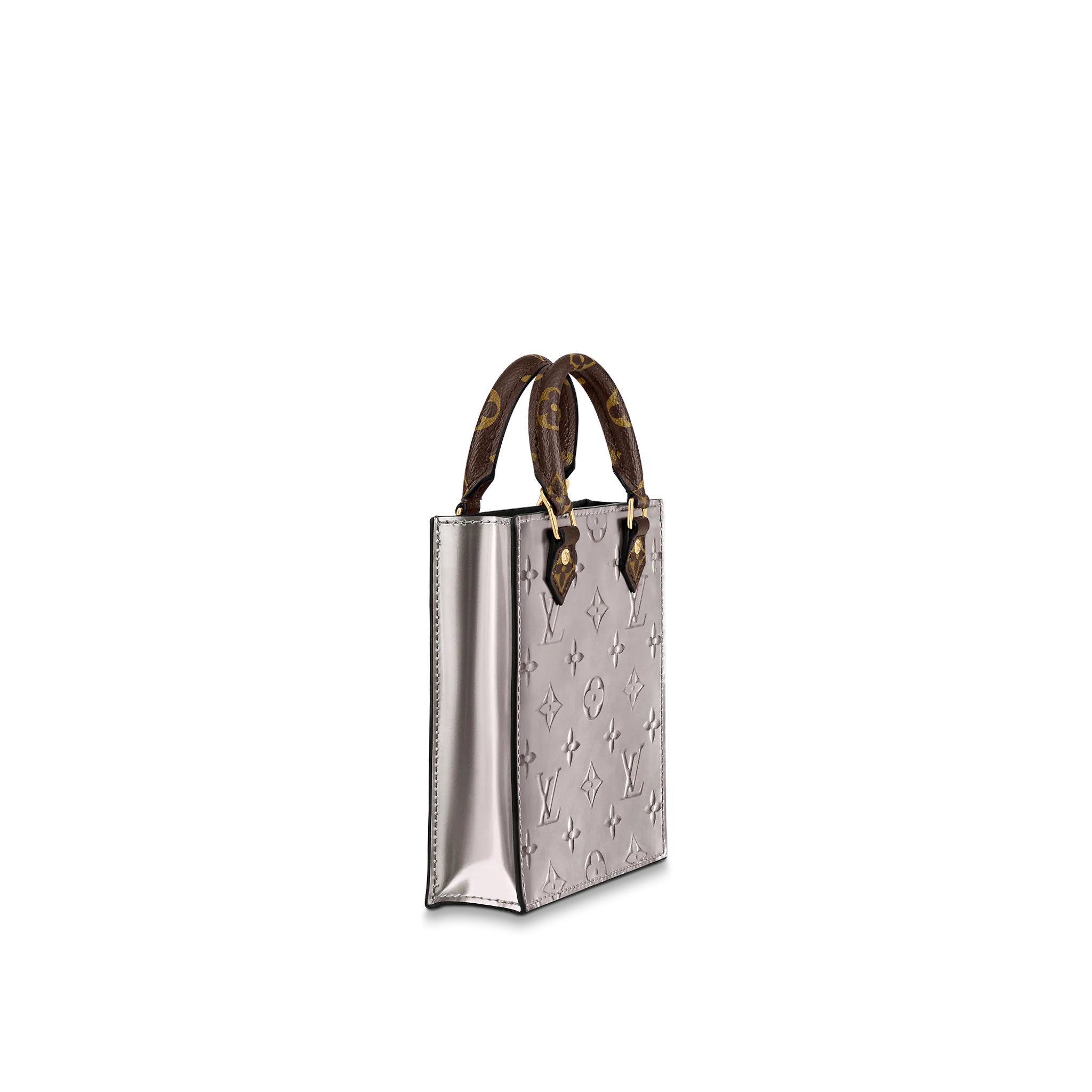 Louis Vuitton Petit Sac Plat Monogram Vernis Leather in Brown - Small Leather Goods M90564