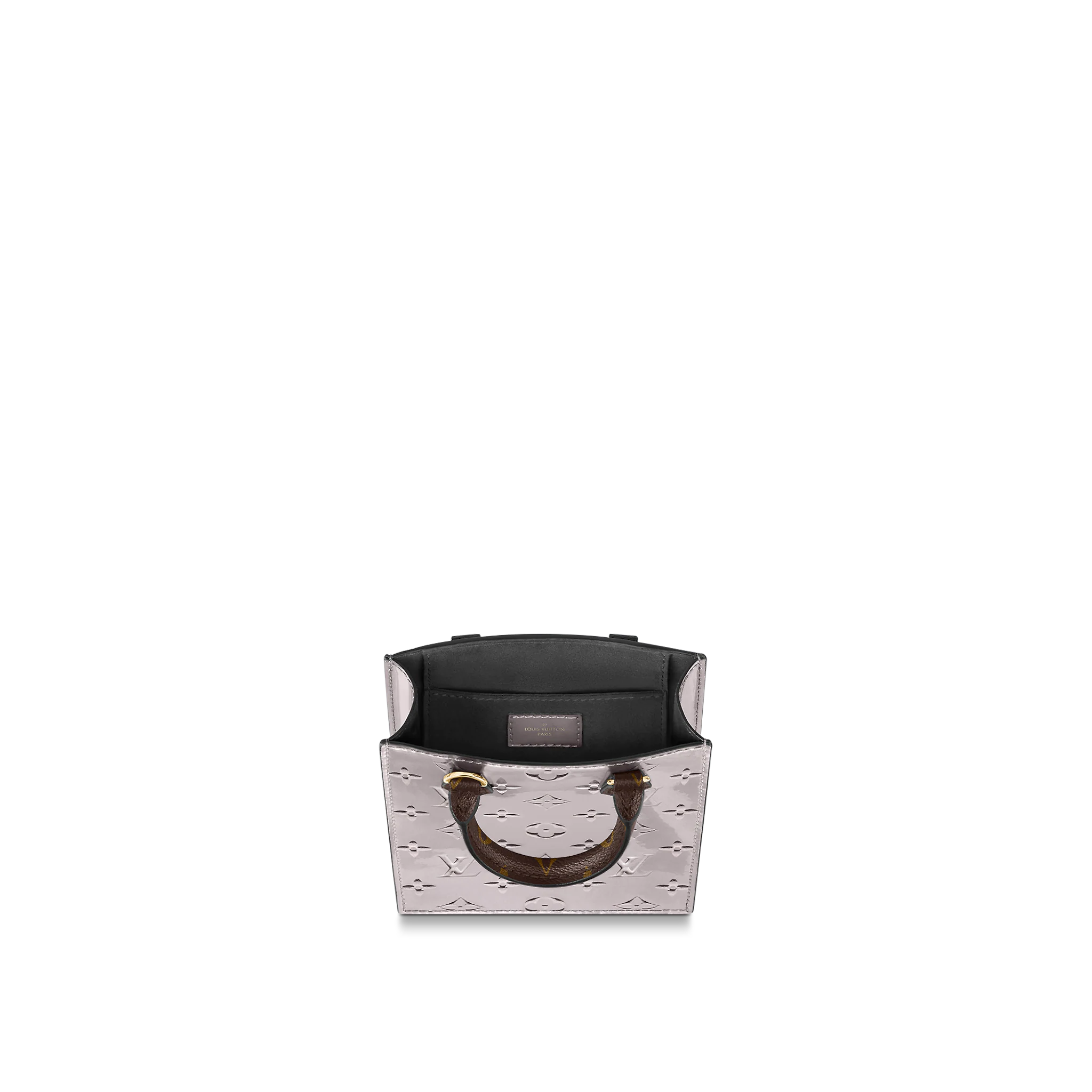 Louis Vuitton Petit Sac Plat Monogram Vernis Leather in Brown - Small Leather Goods M90564
