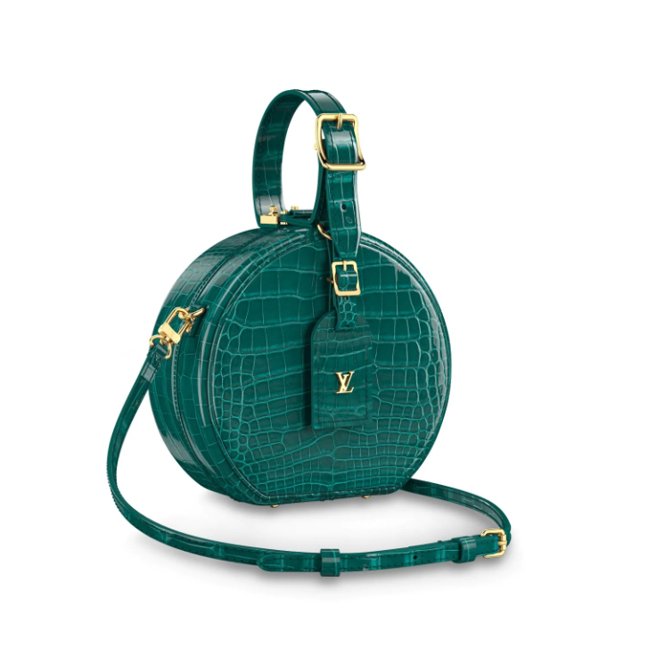 Louis Vuitton Crocodilien Brillant Petite Boite Chapeau N90274 Cactus