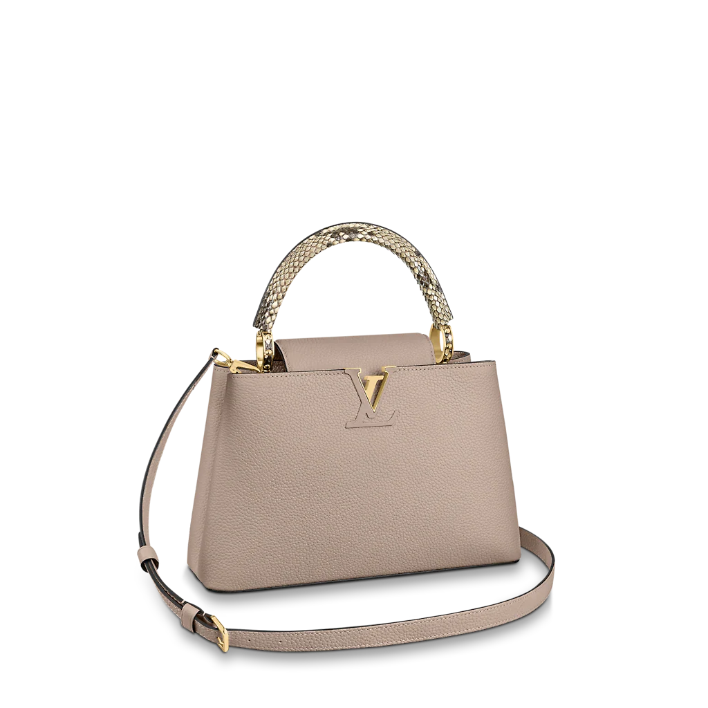 Louis Vuitton Capucines MM Python in Pebble - Women - Handbags N92802