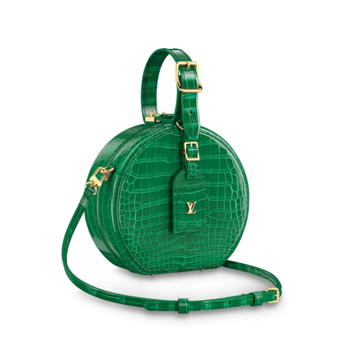 Louis Vuitton Crocodilien Brillant Petite Boite Chapeau N93598 Emeraude