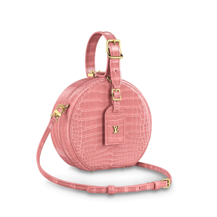 Louis Vuitton Crocodilien Brillant Petite Boite Chapeau N94160 Tourmaline Rose