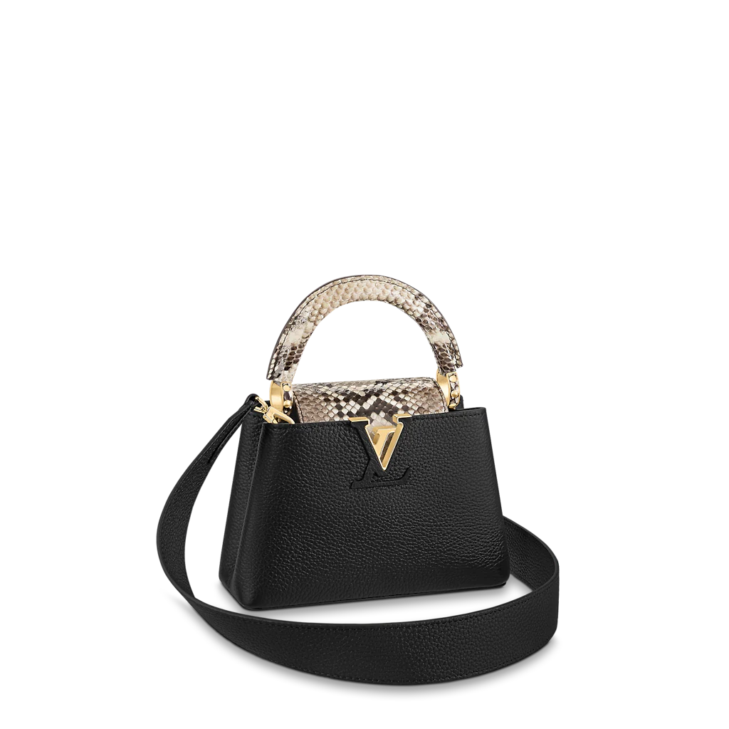 Louis Vuitton Capucines Mini Capucines in Black - Women - Handbags N96467