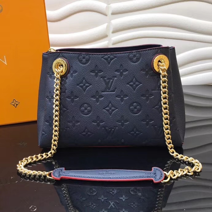 Louis Vuitton Monogram Empreinte Leather Surene BB M43750 Marine Rouge