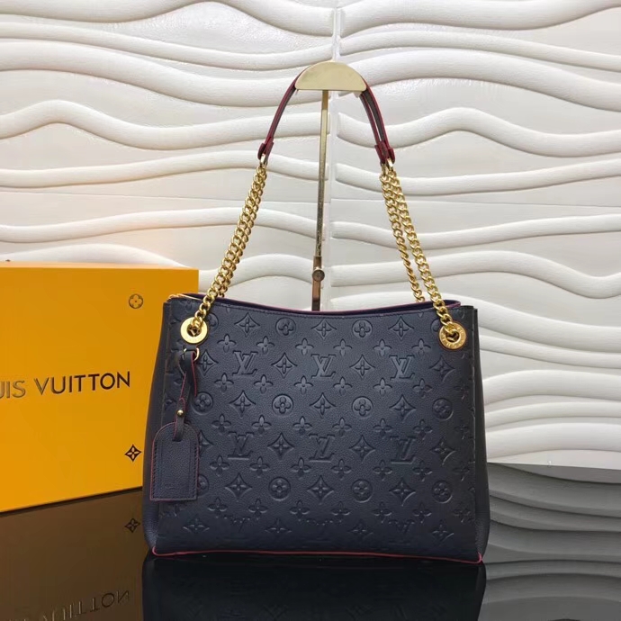 Louis Vuitton Monogram Empreinte Leather Surene MM M43759 Marine Rouge