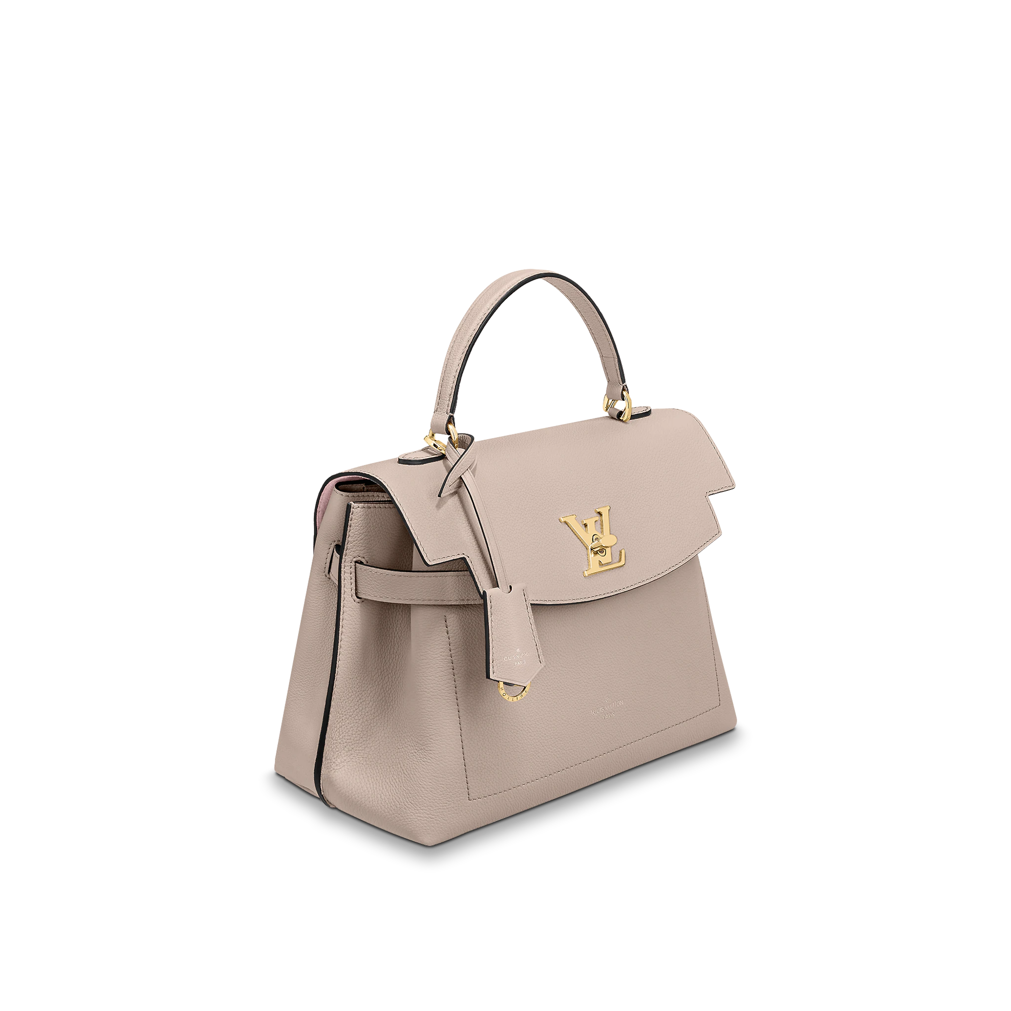 Louis Vuitton Lockme Ever MM Lockme Leather Greige - Women - Handbags M56094