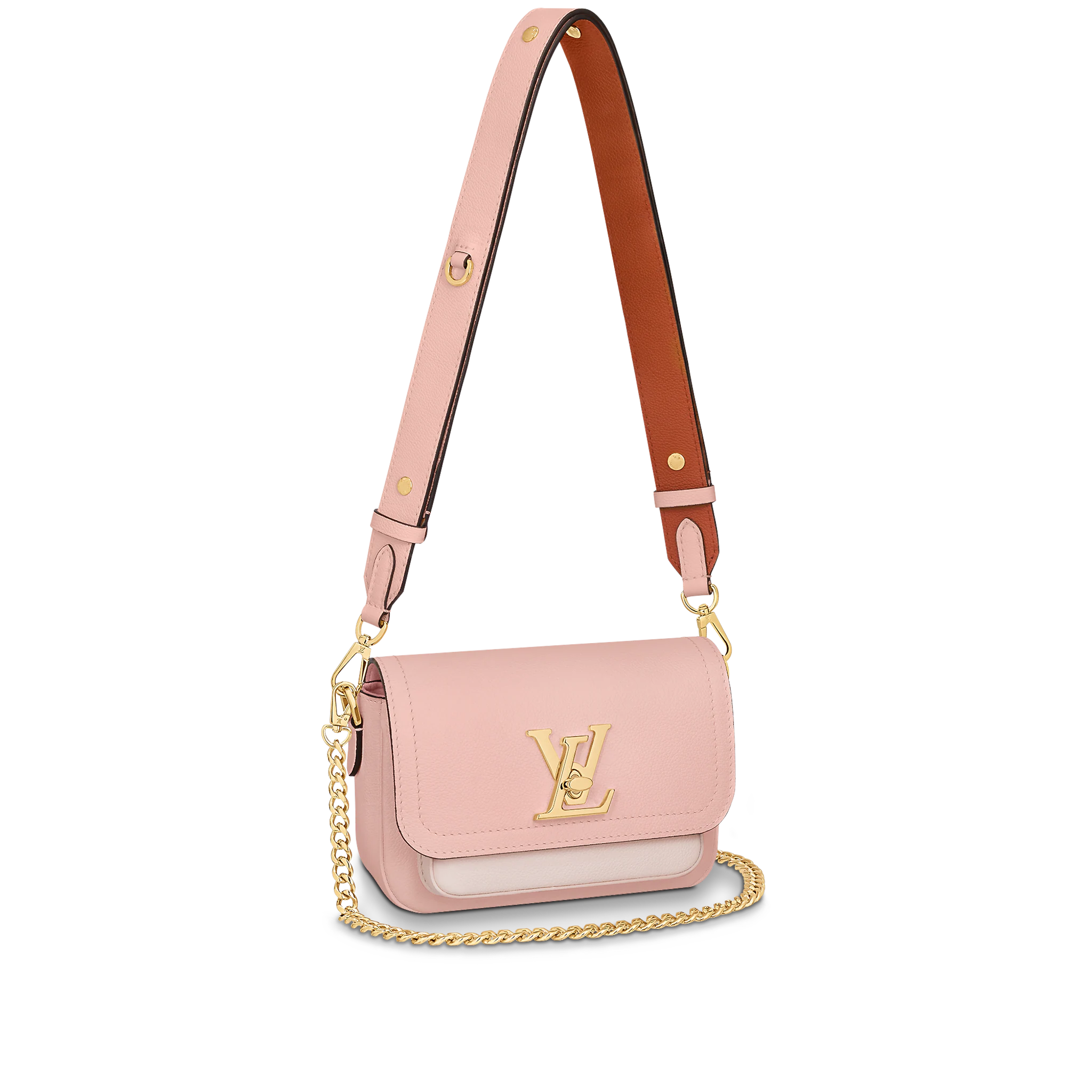 Louis Vuitton LockMe Tender Lockme Leather Rose Water - Women Handbags M58555