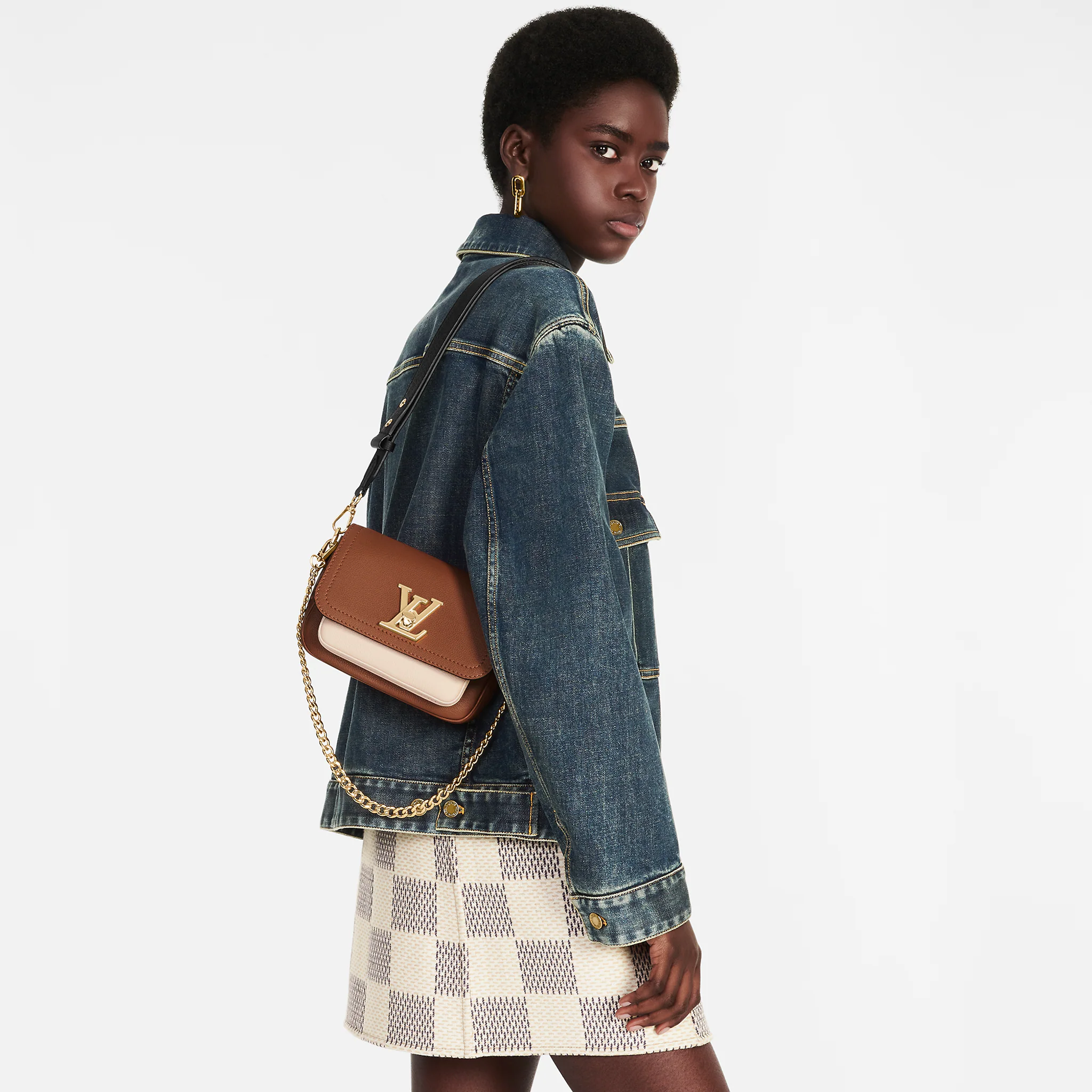 Louis Vuitton LockMe Tender Lockme Leather Chataigne - Women Handbags M59491