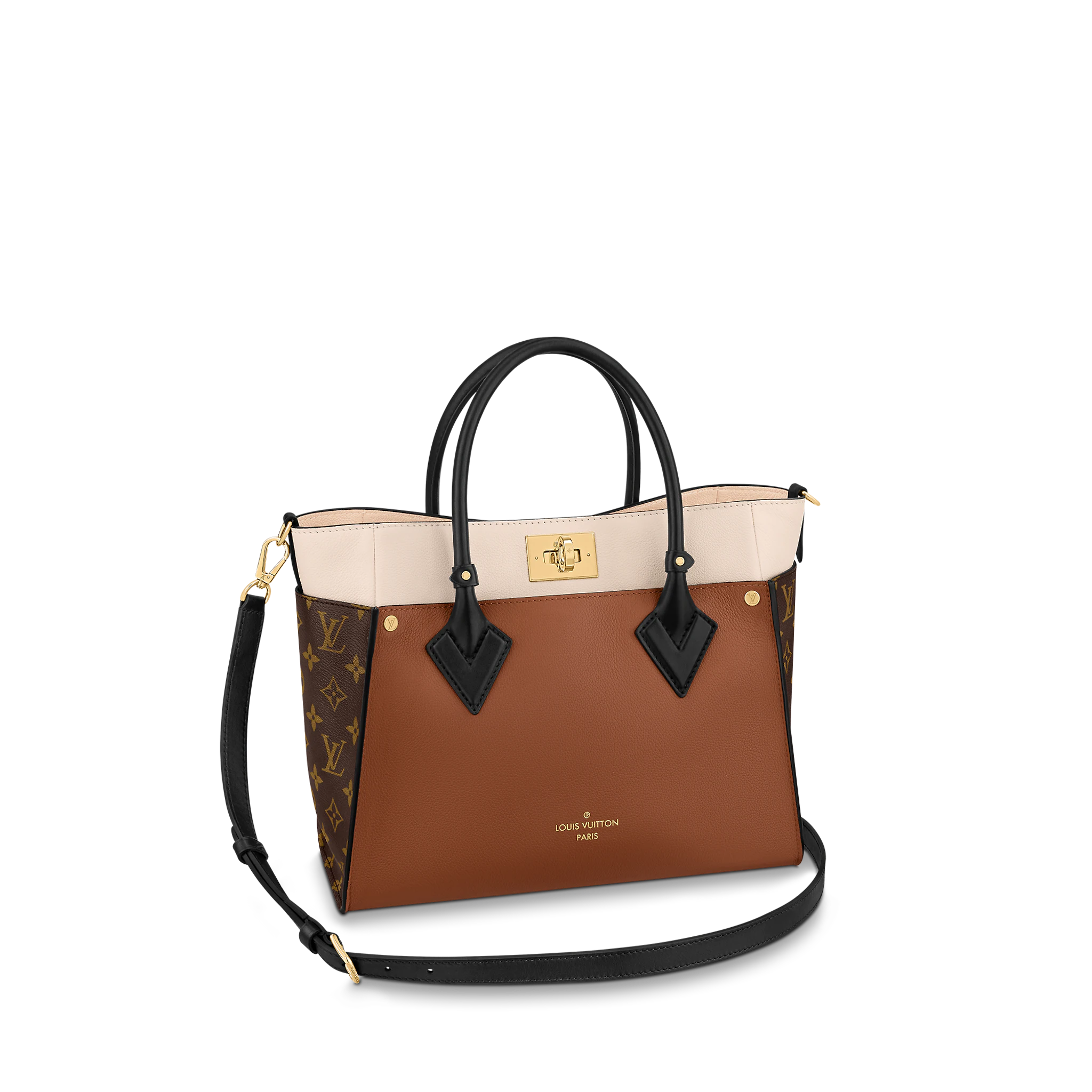 Louis Vuitton On My Side MM High End Leathers in Chataigne - Women - Handbags M59645