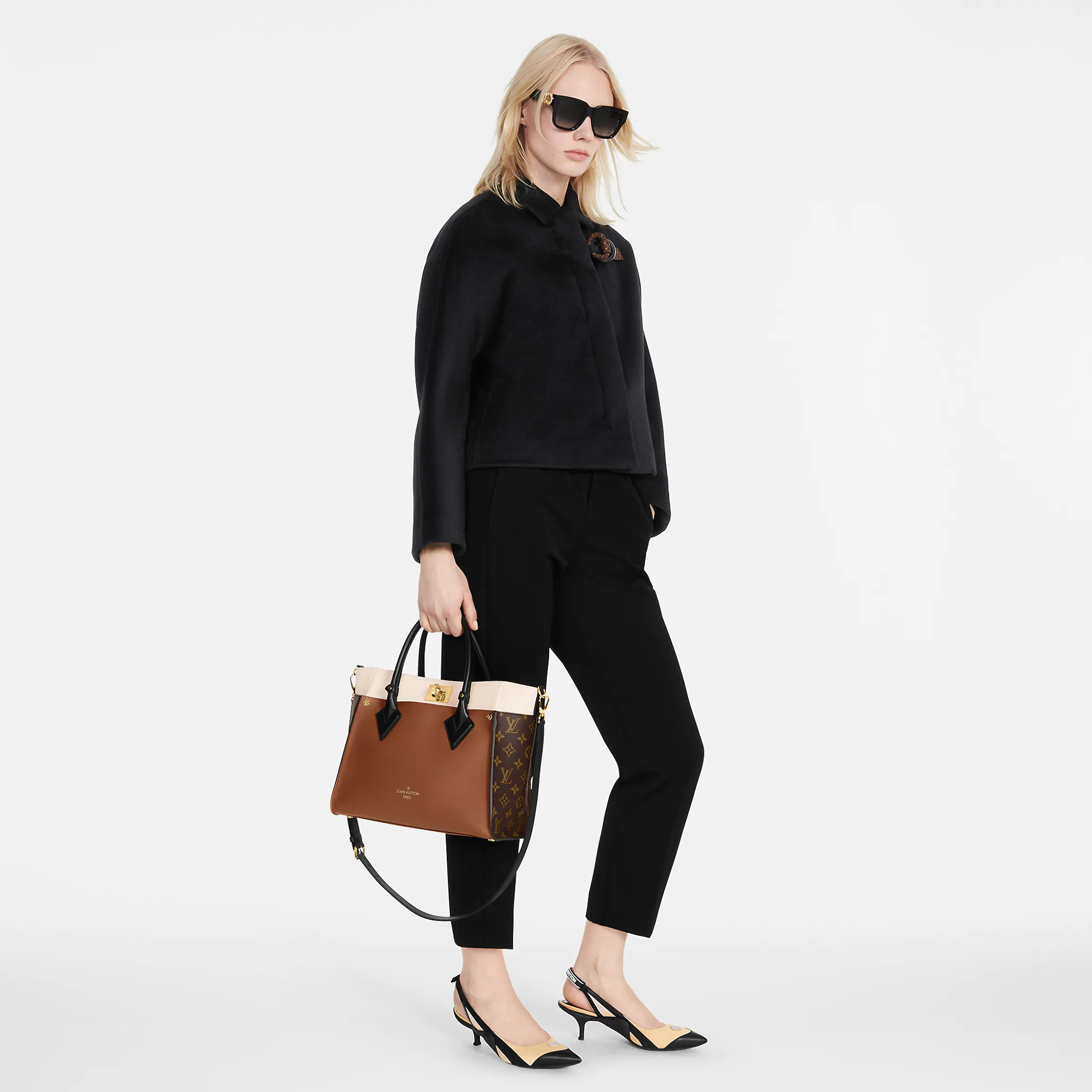 Louis Vuitton On My Side MM High End Leathers in Chataigne - Women - Handbags M59645