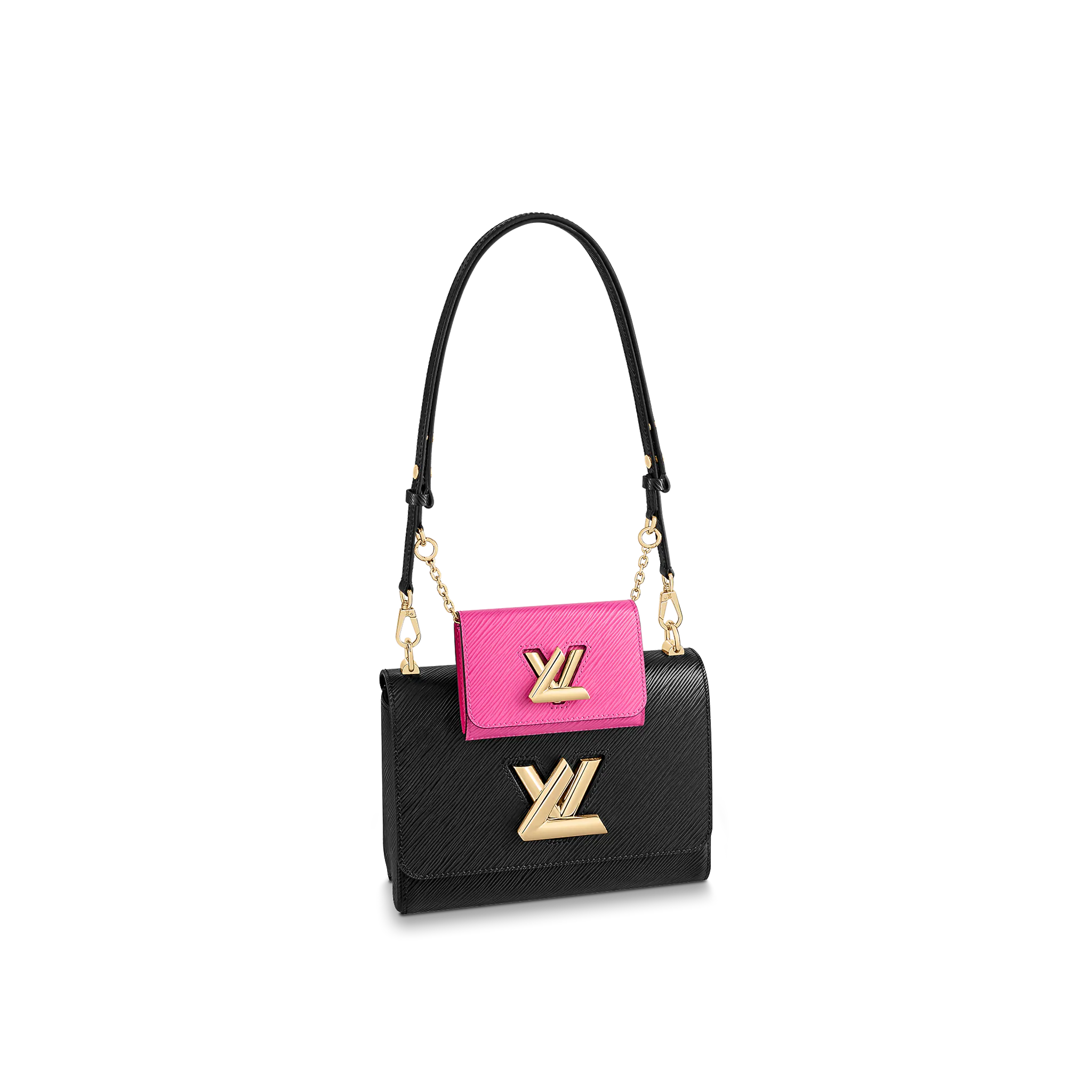 Louis Vuitton Twist MM Epi Leather Black / Fuchsia - Women - Handbags M59885