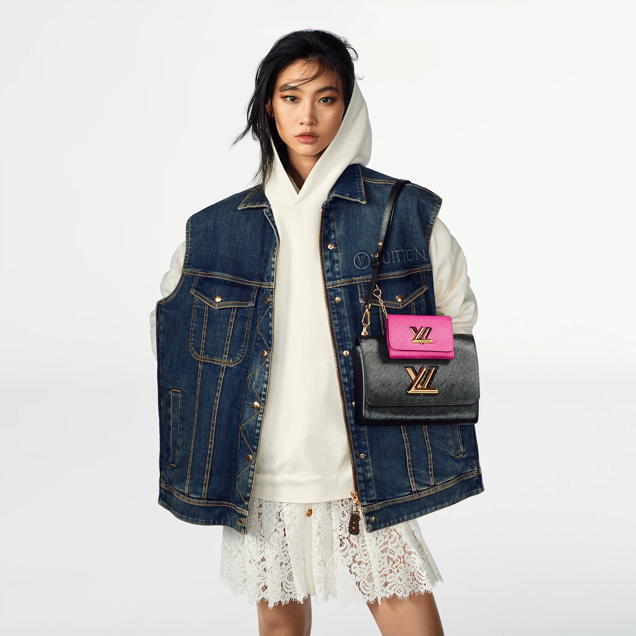 Louis Vuitton Twist MM Epi Leather Black / Fuchsia - Women - Handbags M59885