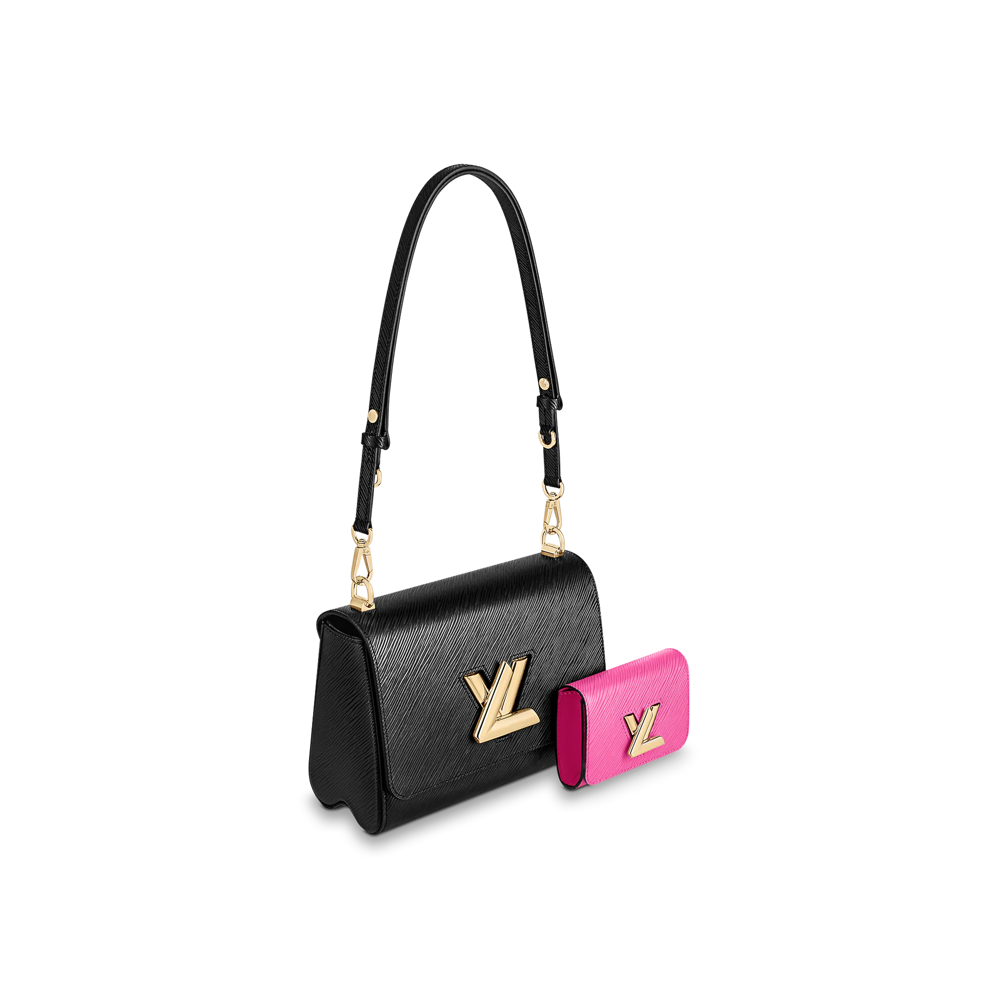 Louis Vuitton Twist MM Epi Leather Black / Fuchsia - Women - Handbags M59885