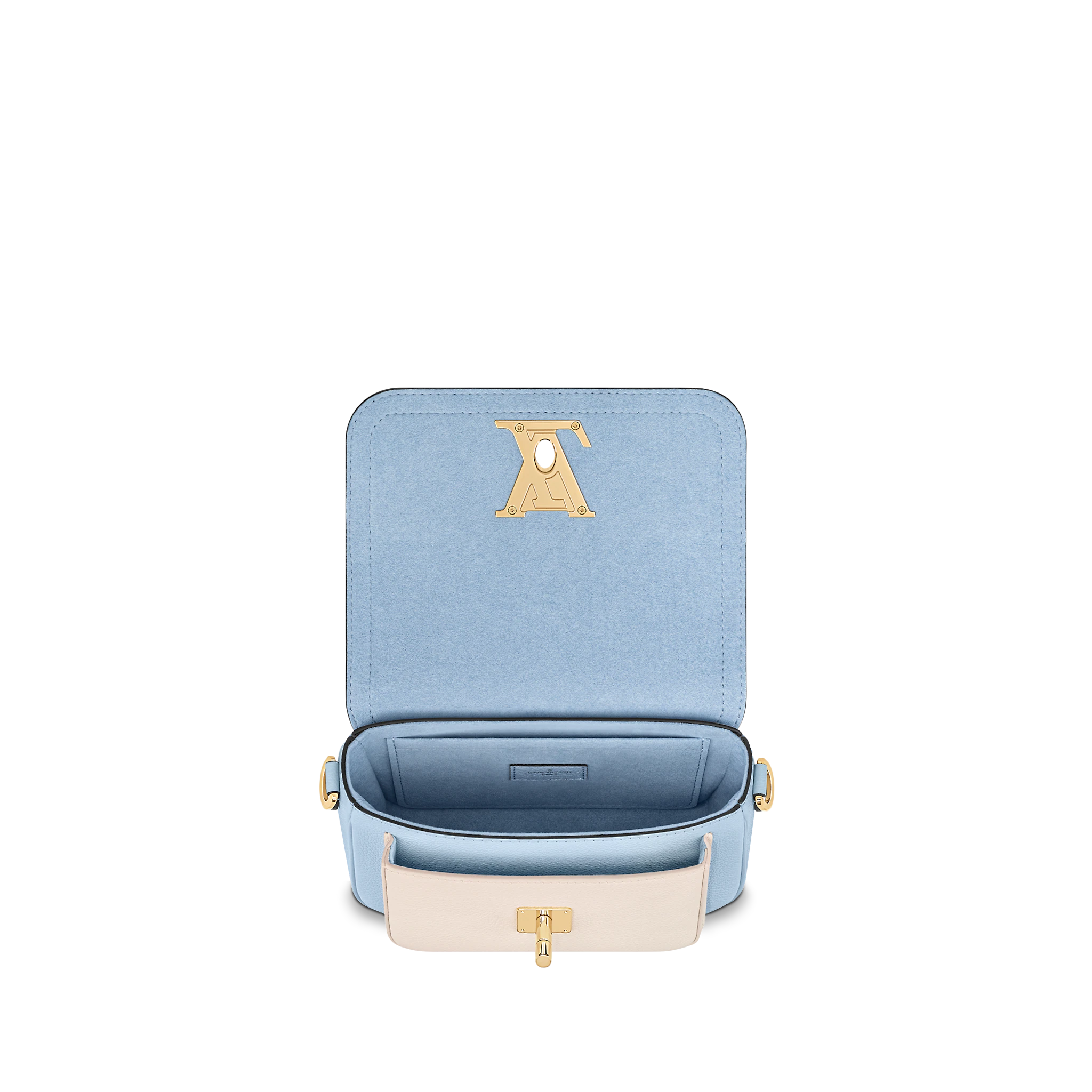 Louis Vuitton LockMe Tender Lockme Leather Bleu Nuage - Women Handbags M59984