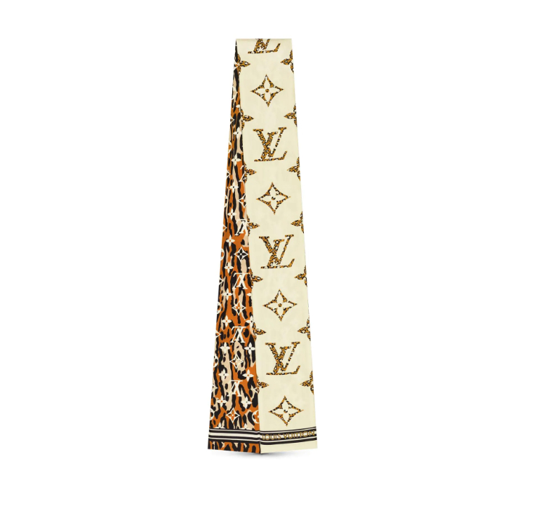 Louis Vuitton Monogram Giant Jungle bandeau silk M73649 Beige