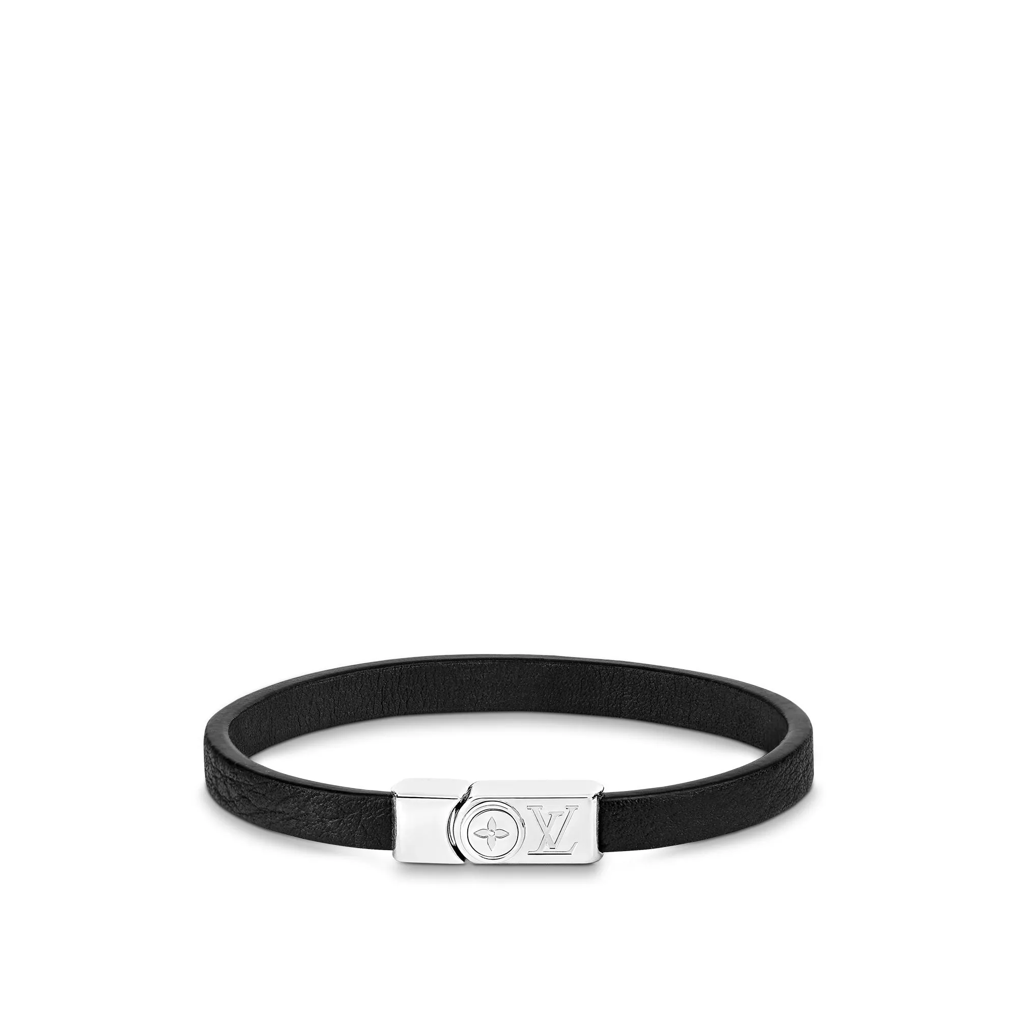 Louis Vuitton Flower Edge Bracelet Other Leathers - Men - Accessories M8071E Black