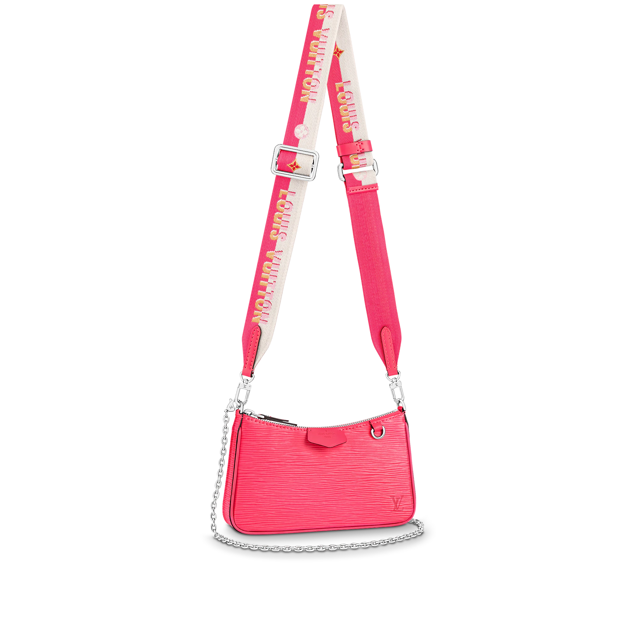 Louis Vuitton Easy Pouch On Strap Epi Leather Dragon Fruit - Women - Small Leather Goods M81073