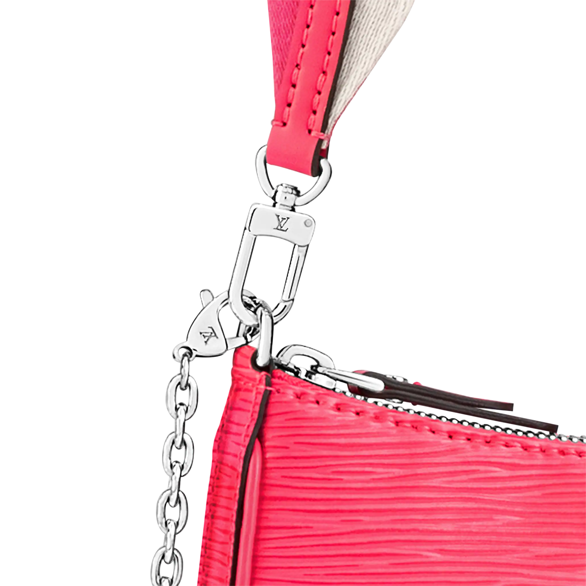 Louis Vuitton Easy Pouch On Strap Epi Leather Dragon Fruit - Women - Small Leather Goods M81073