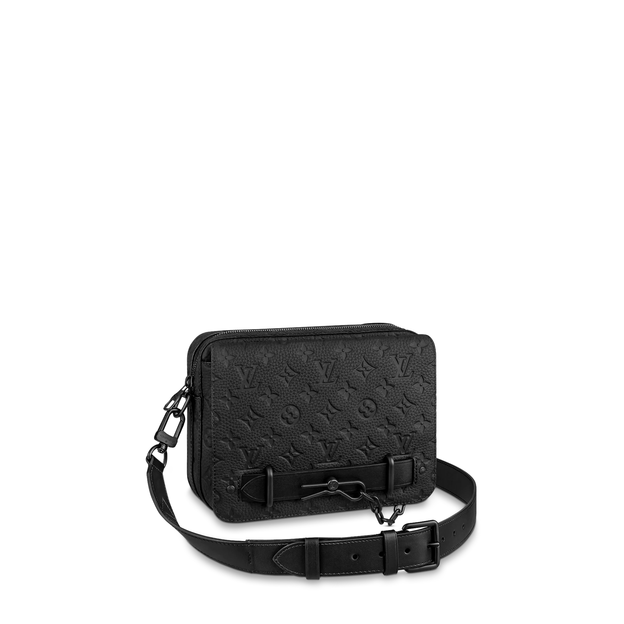 Louis Vuitton Taurillon Monogram Steamer Messenger Men M57307 Louis Vuitton Taurillon Monogram Steamer Messenger Men M57307