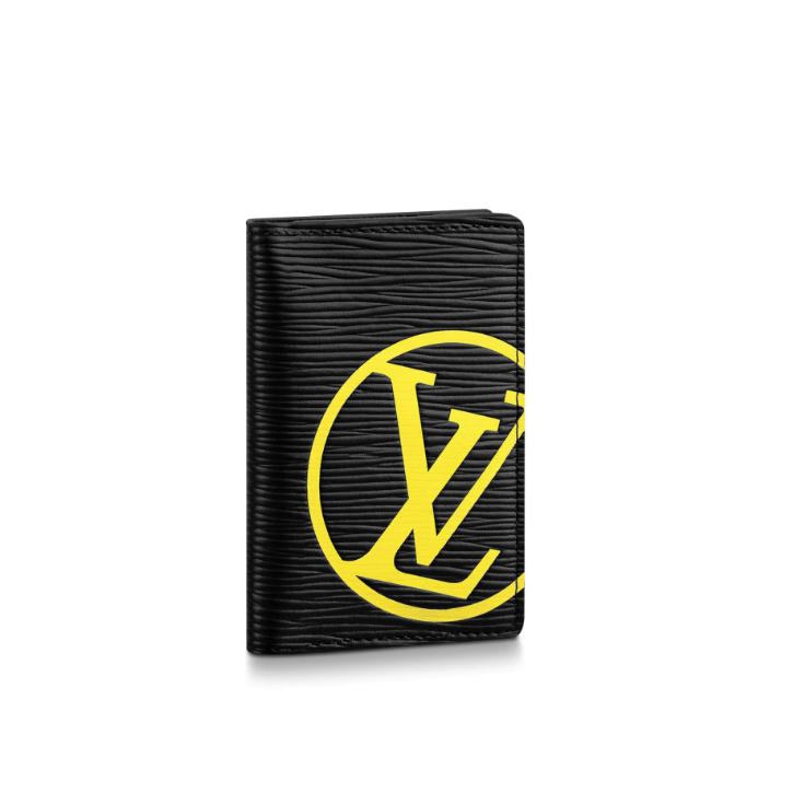 Louis Vuitton Epi Leather LV Initials Pocket Organizer M67904 Black