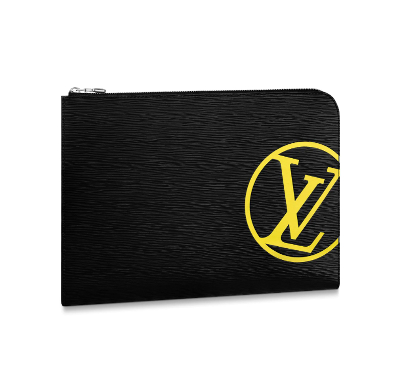 Louis Vuitton Epi Leather LV Initials Pochette Jour GM M68198 Black