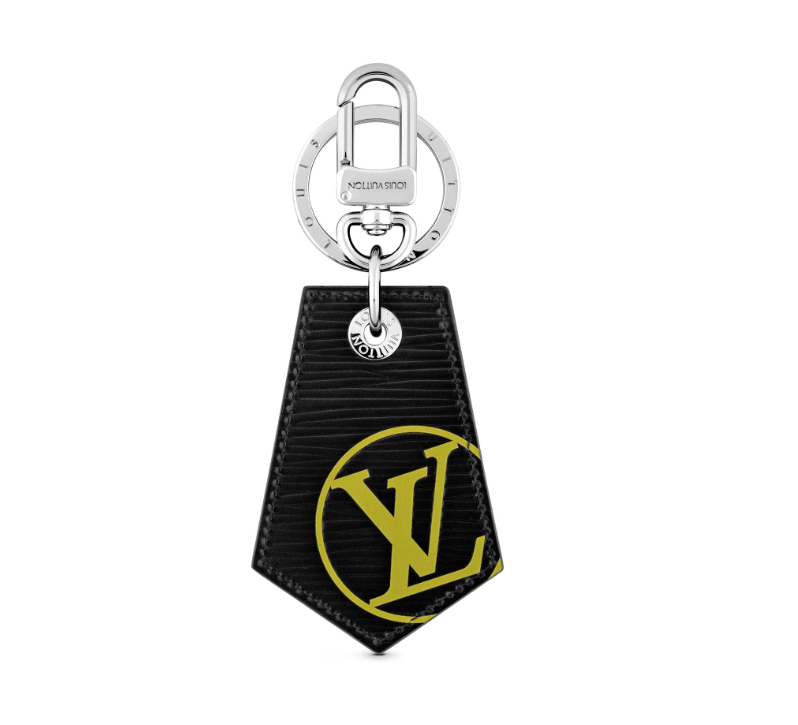 Louis Vuitton Epi Leather LV Initials Enchappe Epi bag charm and key holder M68283 Yellow