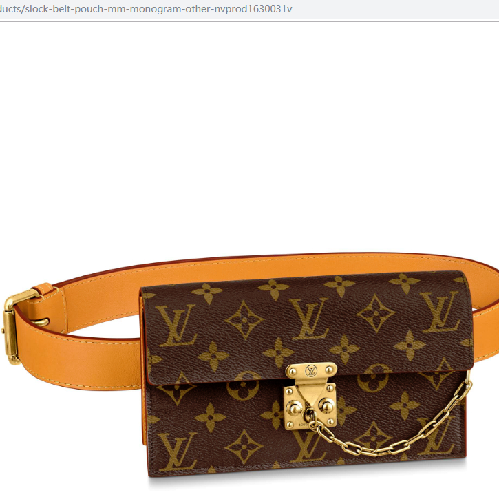Louis Vuitton Monogram canvas Men S Lock Belt Pouch MM
