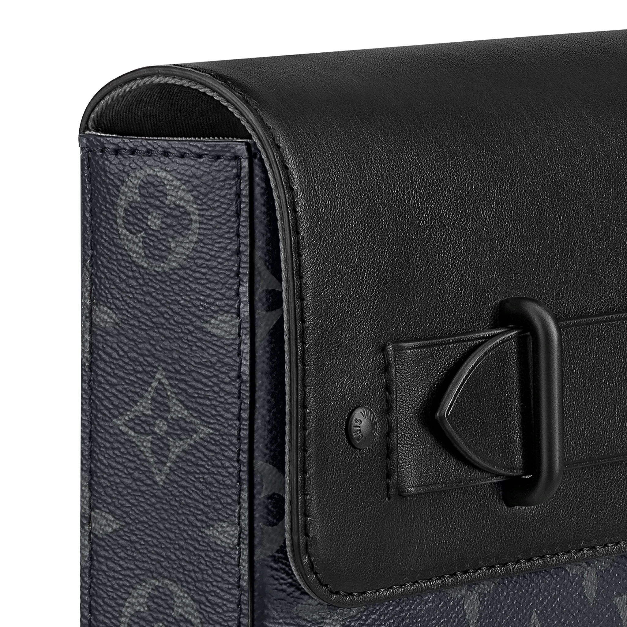 Louis Vuitton Monogram Eclipse Canvas Pochette Steamer Men M80107